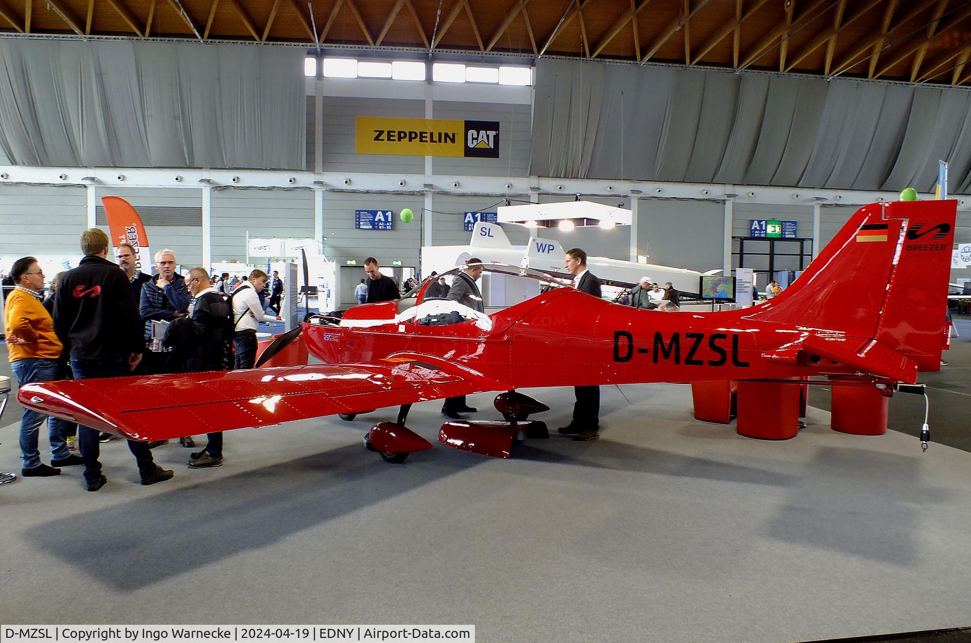D-MZSL, Breezer Aircraft Breezer B400-6 C/N not found_D-MZSL, Breezer Aircraft Breezer B400-6 (tow-plane with Rotax 916 iS) at the AERO 2024, Friedrichshafen
