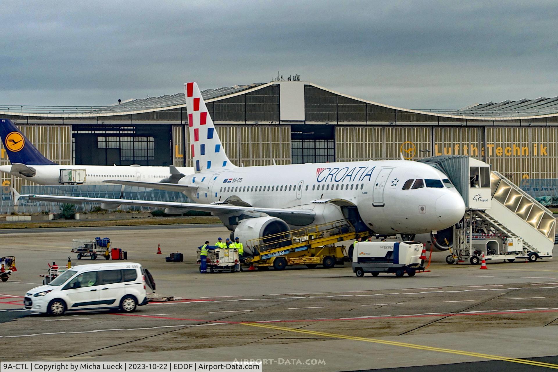 9A-CTL, 2000 Airbus A319-112 C/N 1252, At Frankfurt