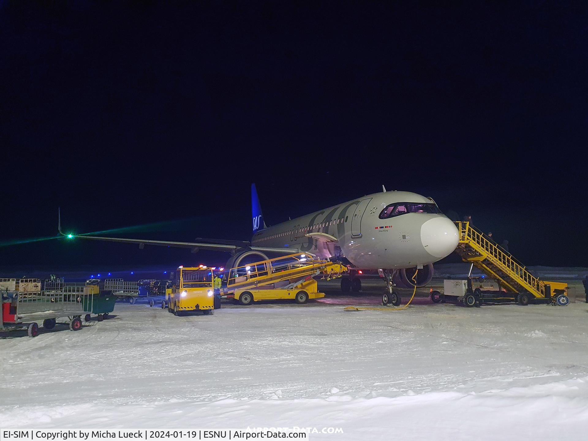EI-SIM, 2022 Airbus A320-251N C/N 10761, At Umeå