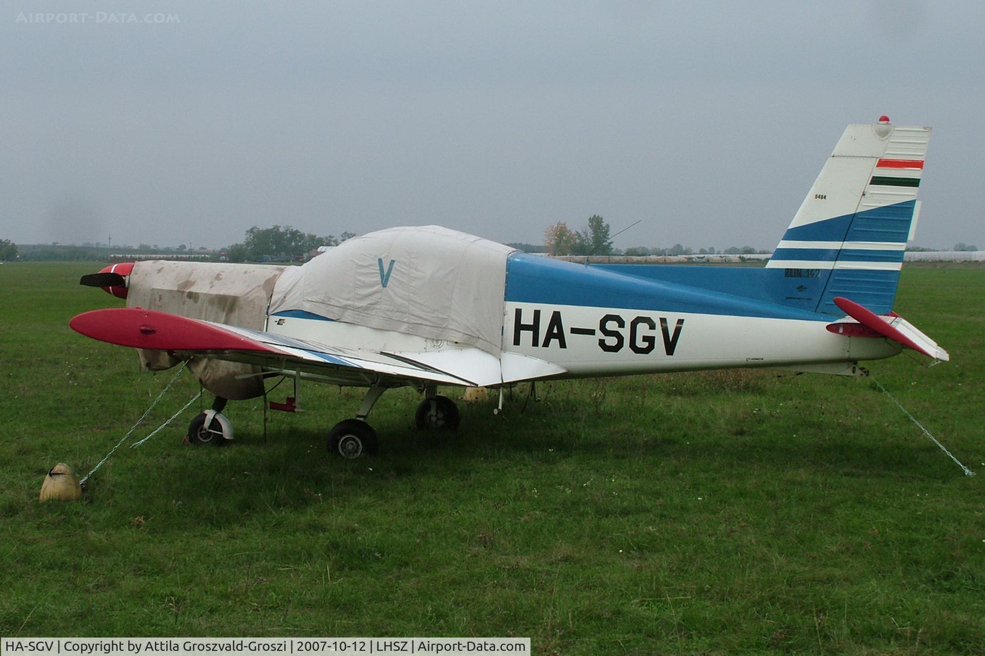HA-SGV, 1989 Zlin Z-142 C/N 0484, LHSZ - Szentes Airport, Hungary