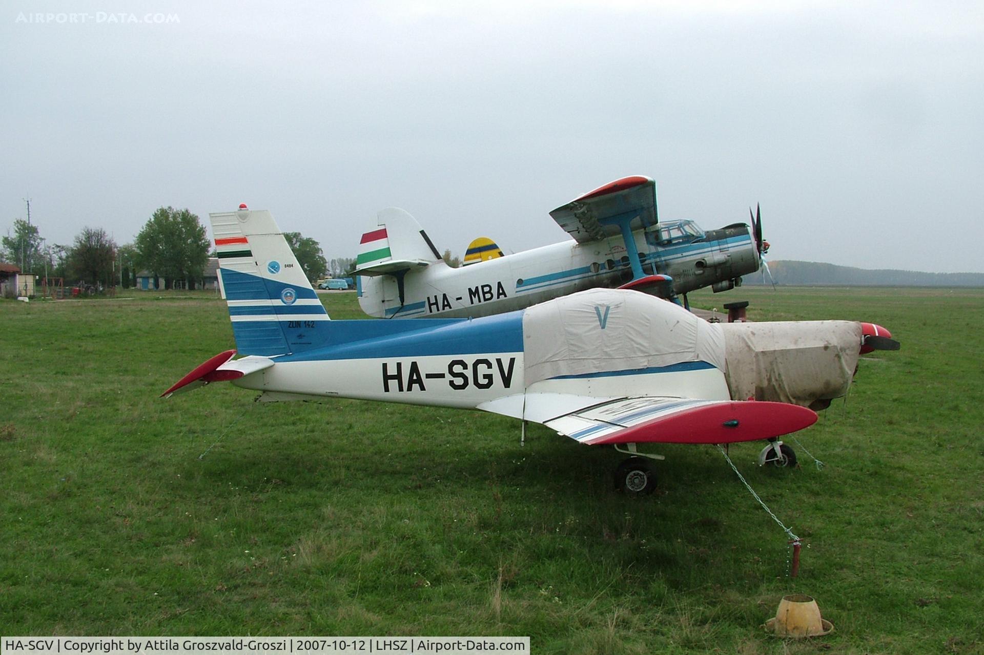 HA-SGV, 1989 Zlin Z-142 C/N 0484, LHSZ - Szentes Airport, Hungary