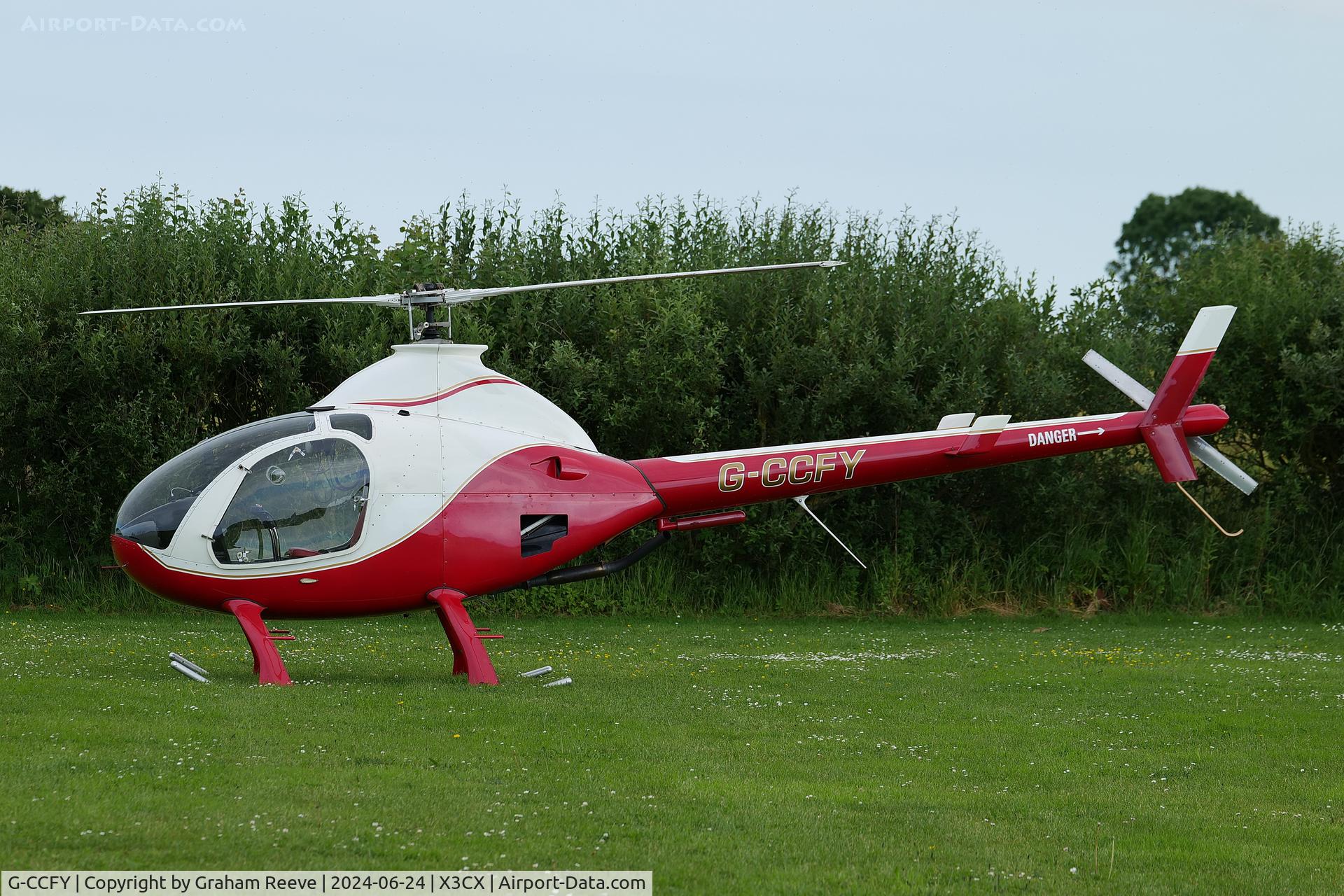 G-CCFY, 2003 Rotorway Exec 162F C/N 6719, Parked at Northrepps.