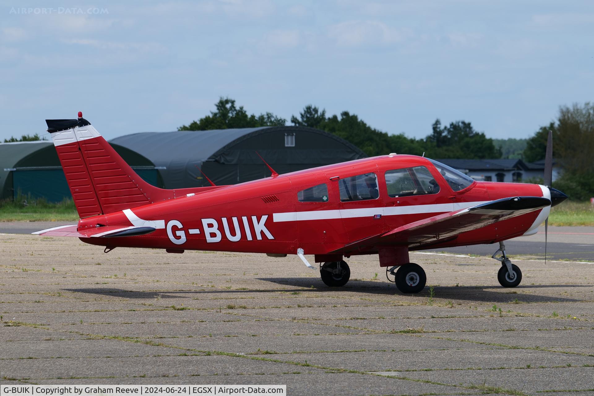 G-BUIK, 1979 Piper PA-28-161 Cherokee Warrior II C/N 28-7916469, Parked at North Weald.