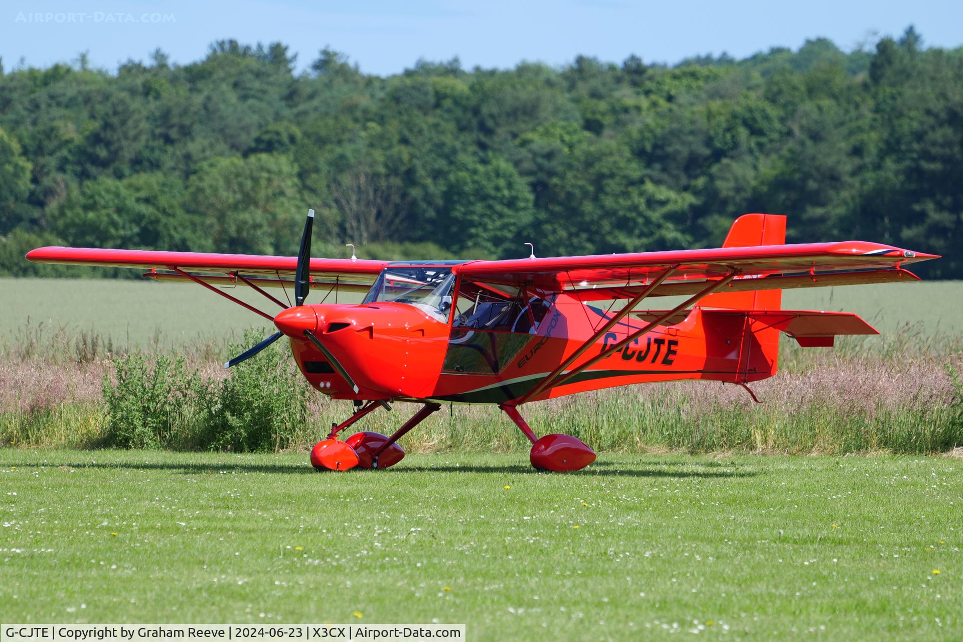 G-CJTE, 2017 Aeropro Eurofox 3K C/N 50917, Parked at Northrepps.