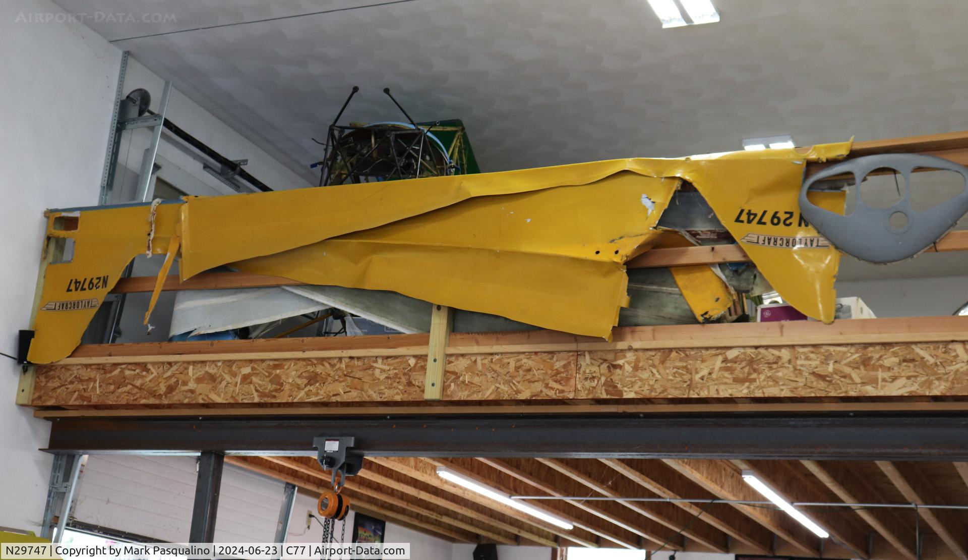 N29747, 1941 Taylorcraft BC12-65 C/N 2594, Taylorcraft BC12-65