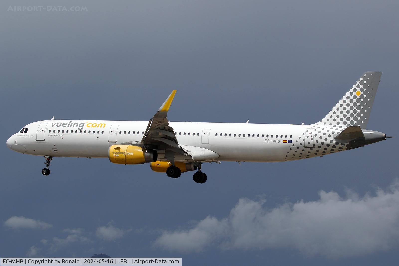 EC-MHB, 2015 Airbus A321-231 C/N 6691, at bcn