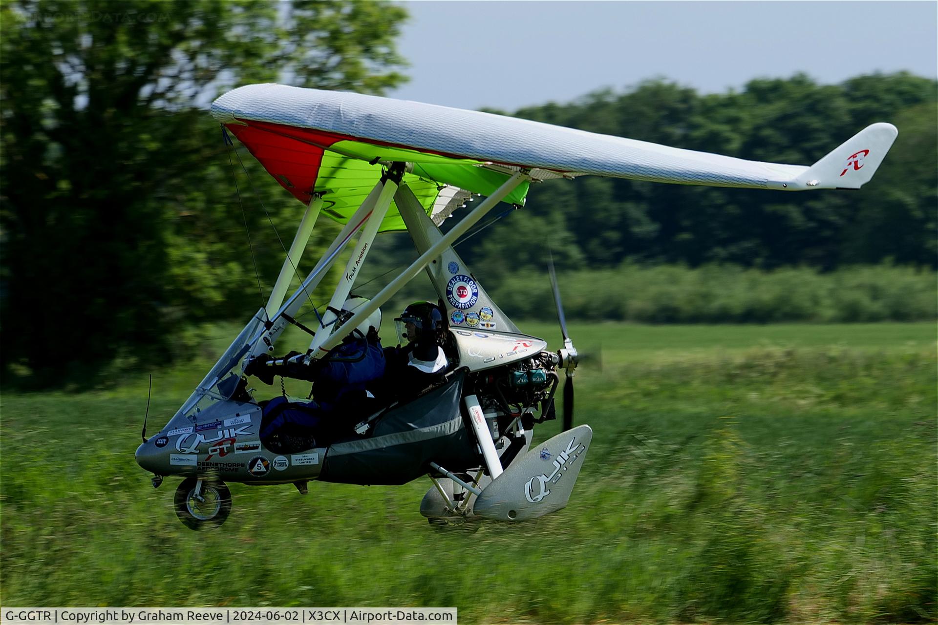 G-GGTR, 2022 Pegasus Sport Aviation Ltd Quik GTR C/N W6015, Landing at Northrepps.