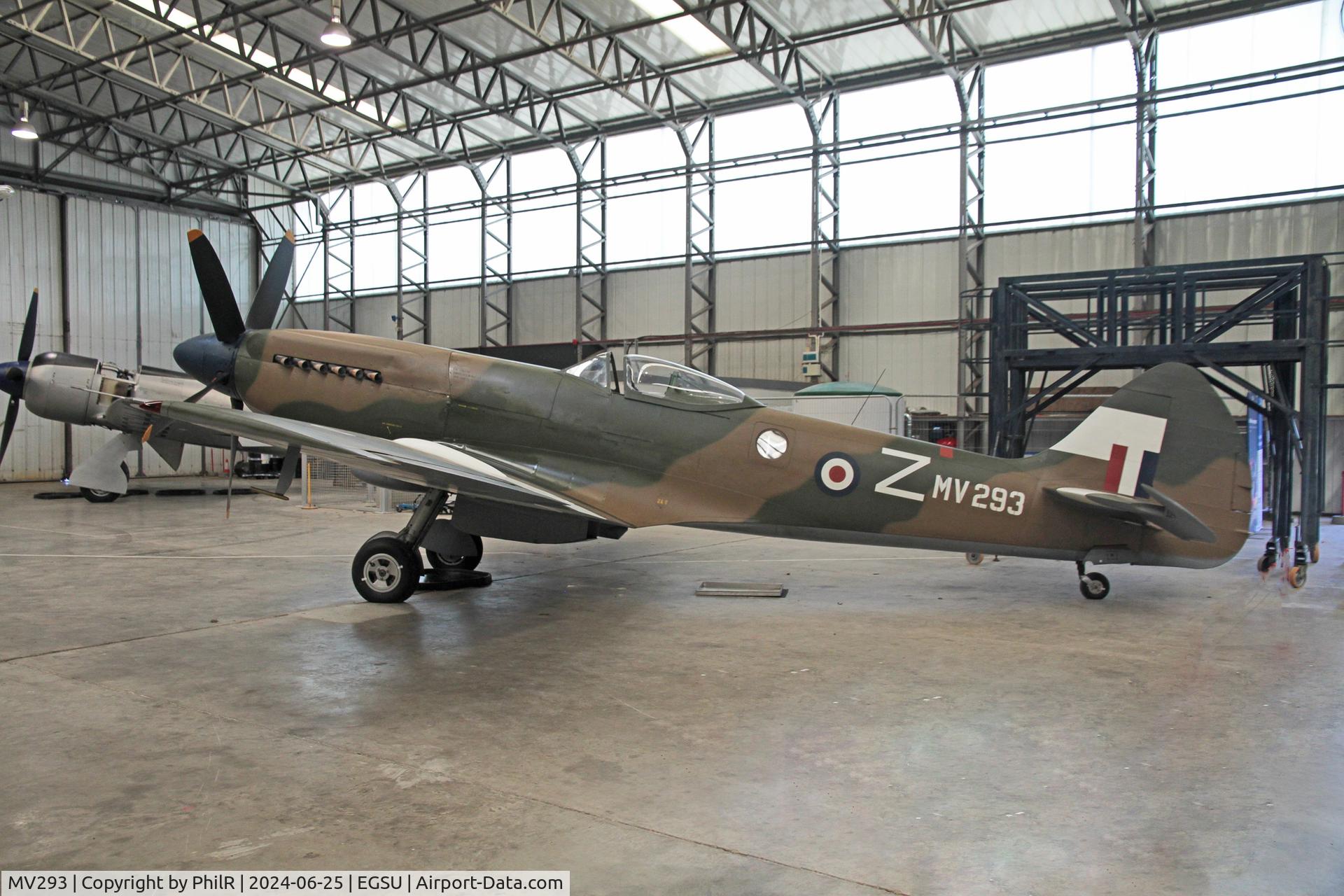 MV293, 1944 Supermarine 379 Spitfire FR.XIV C/N 6S/649205, MV293 (G-BGHB, G-SPIT) 1944 VS Spitfire FR XIV Duxford 25.06.24