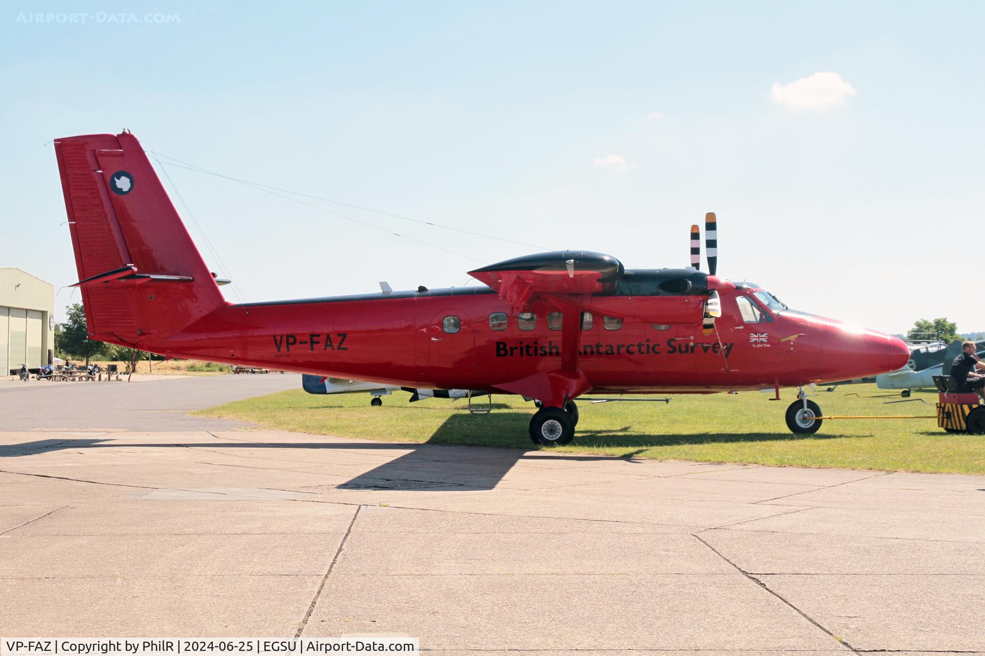 VP-FAZ, 1981 De Havilland Canada DHC-6-300 Twin Otter C/N 748, VP-FAZ 1981 DHC-6 Twin Otter Duxford 25.06.24