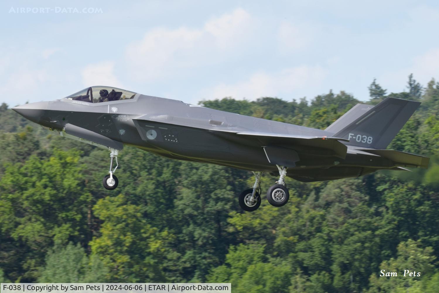 F-038, Lockheed Martin F-35A Lightning II C/N AN-38, F-038 at Ramstein.