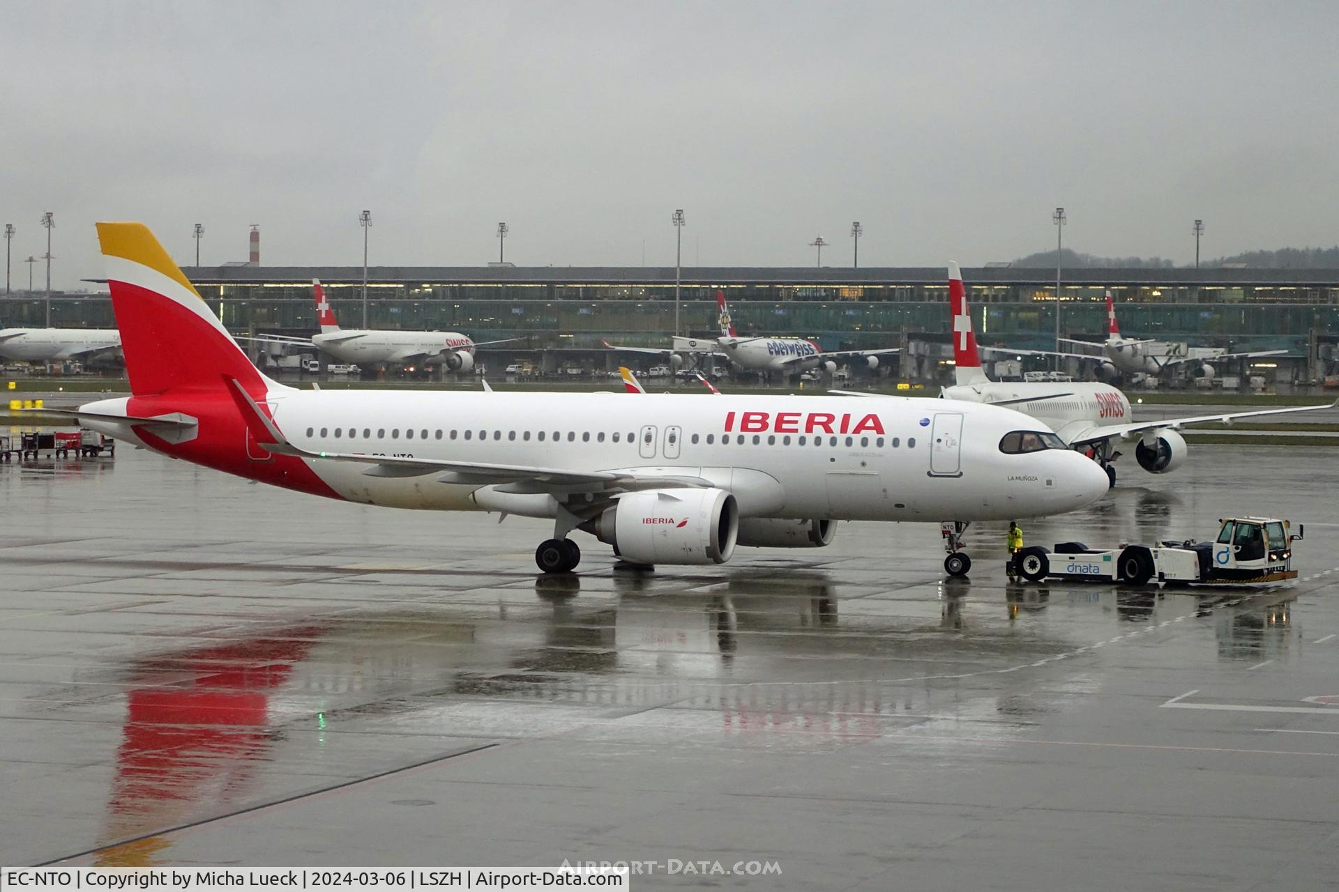 EC-NTO, 2022 Airbus A320-251N C/N 10818, At Zurich Kloten