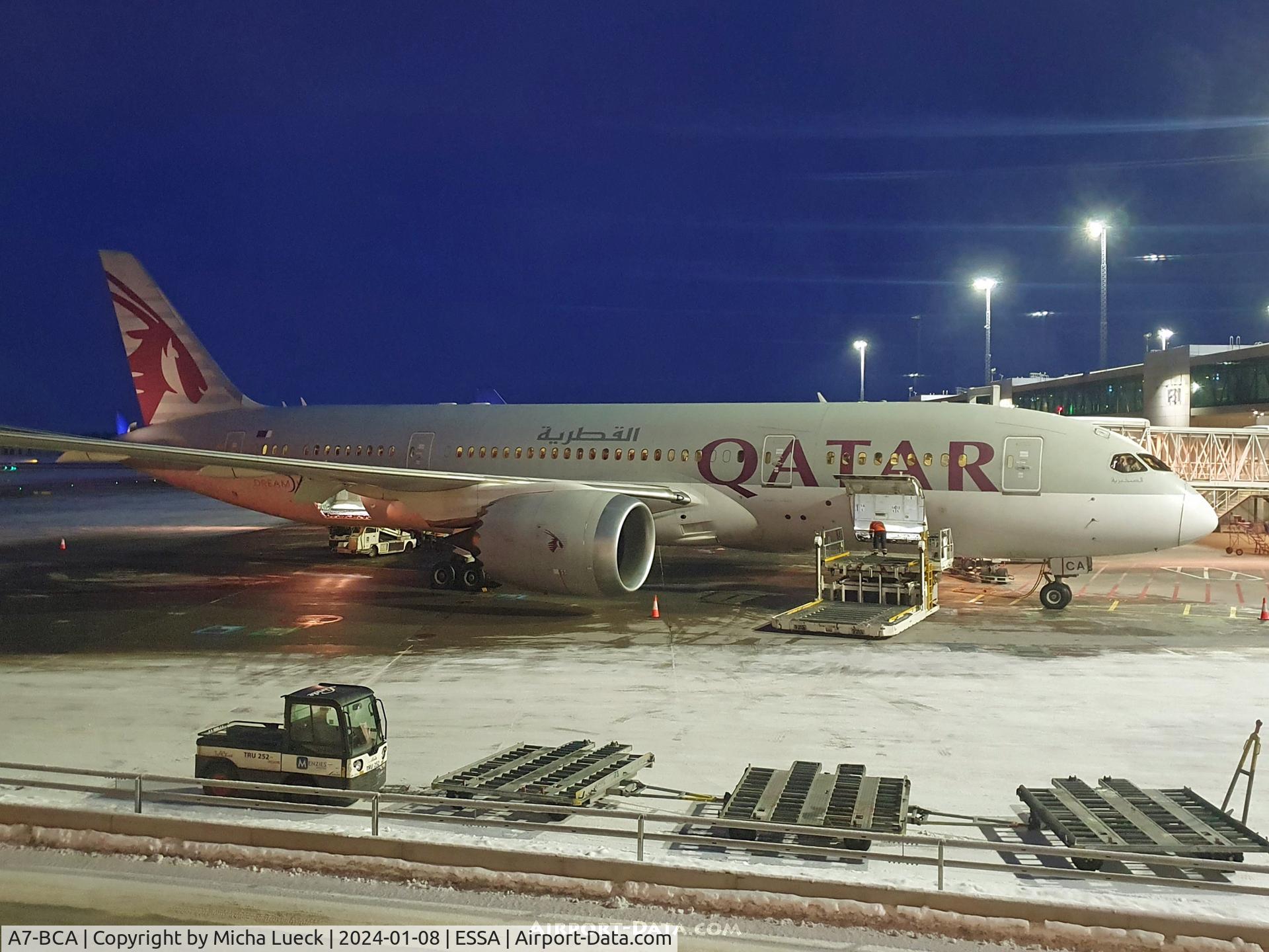 A7-BCA, 2012 Boeing 787-8 Dreamliner C/N 38319, At Arlanda