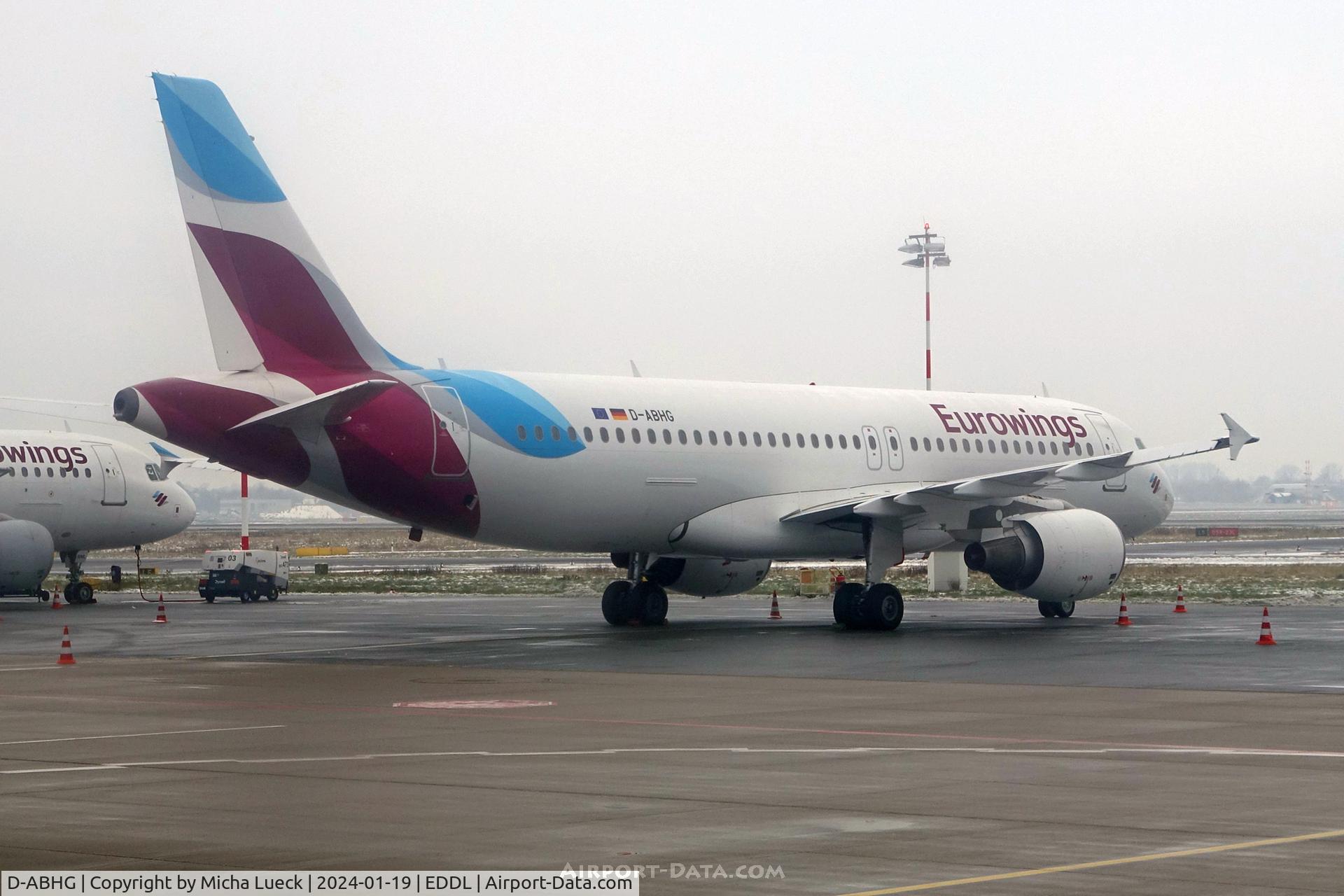D-ABHG, 2006 Airbus A320-214 C/N 2867, A gloomy morning in Düsseldorf
