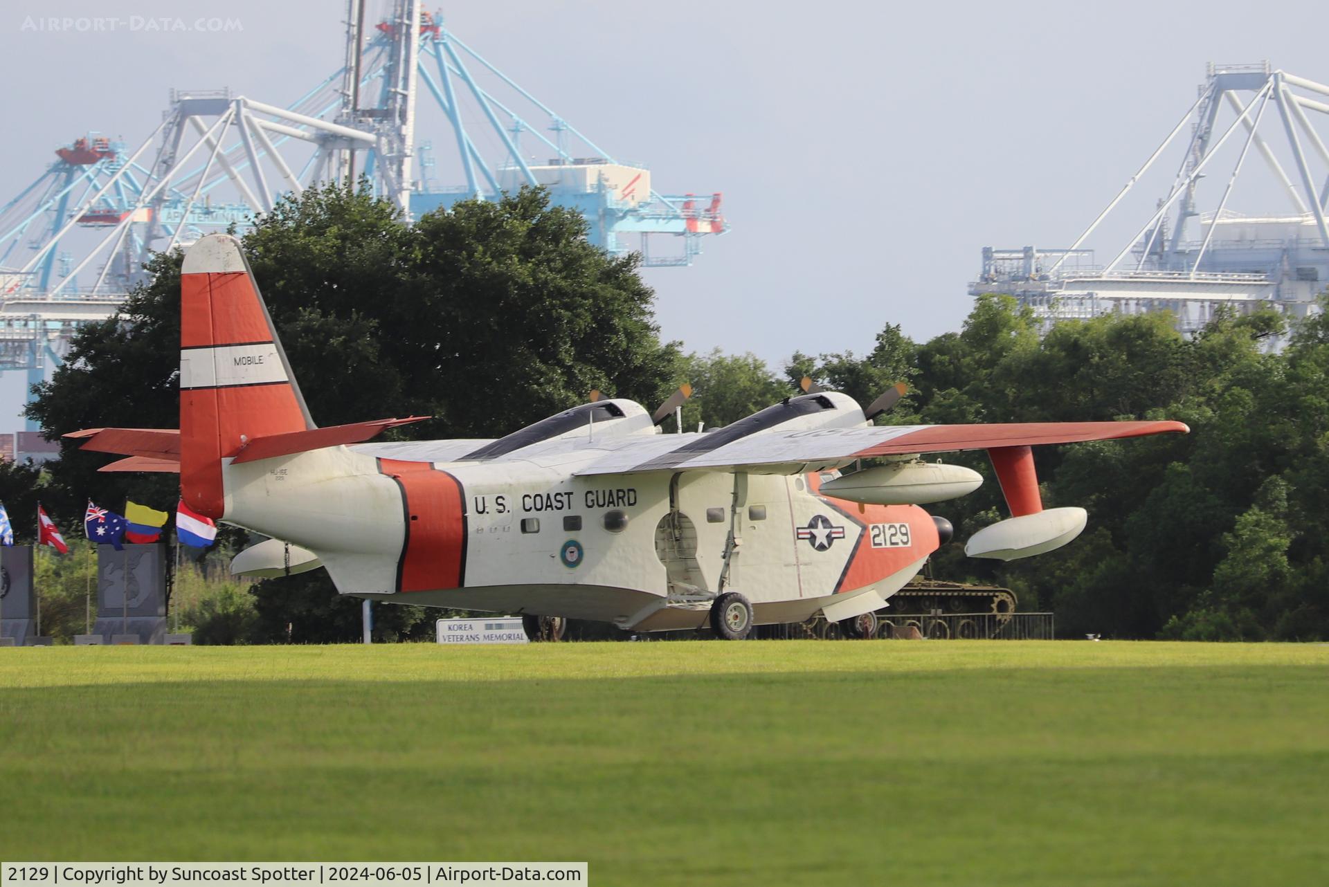 2129, 1952 Grumman HU-16E Albatross C/N G-356, A US Coast Guard UF-1 Albatross sits on display at the USS Battleship Alabama Memorial Park
