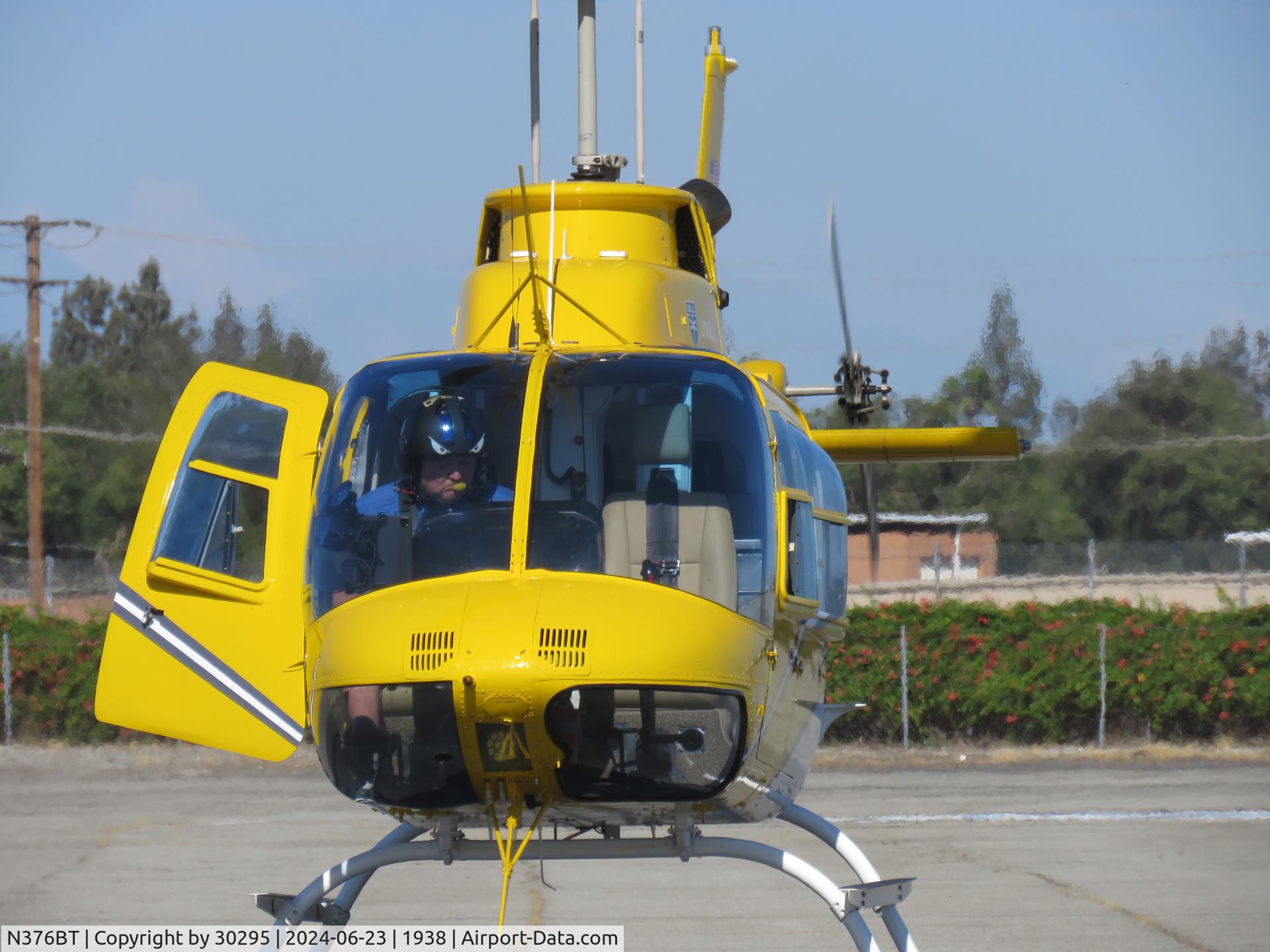 N376BT, 1979 Bell 206B JetRanger III C/N 2767, Starting up