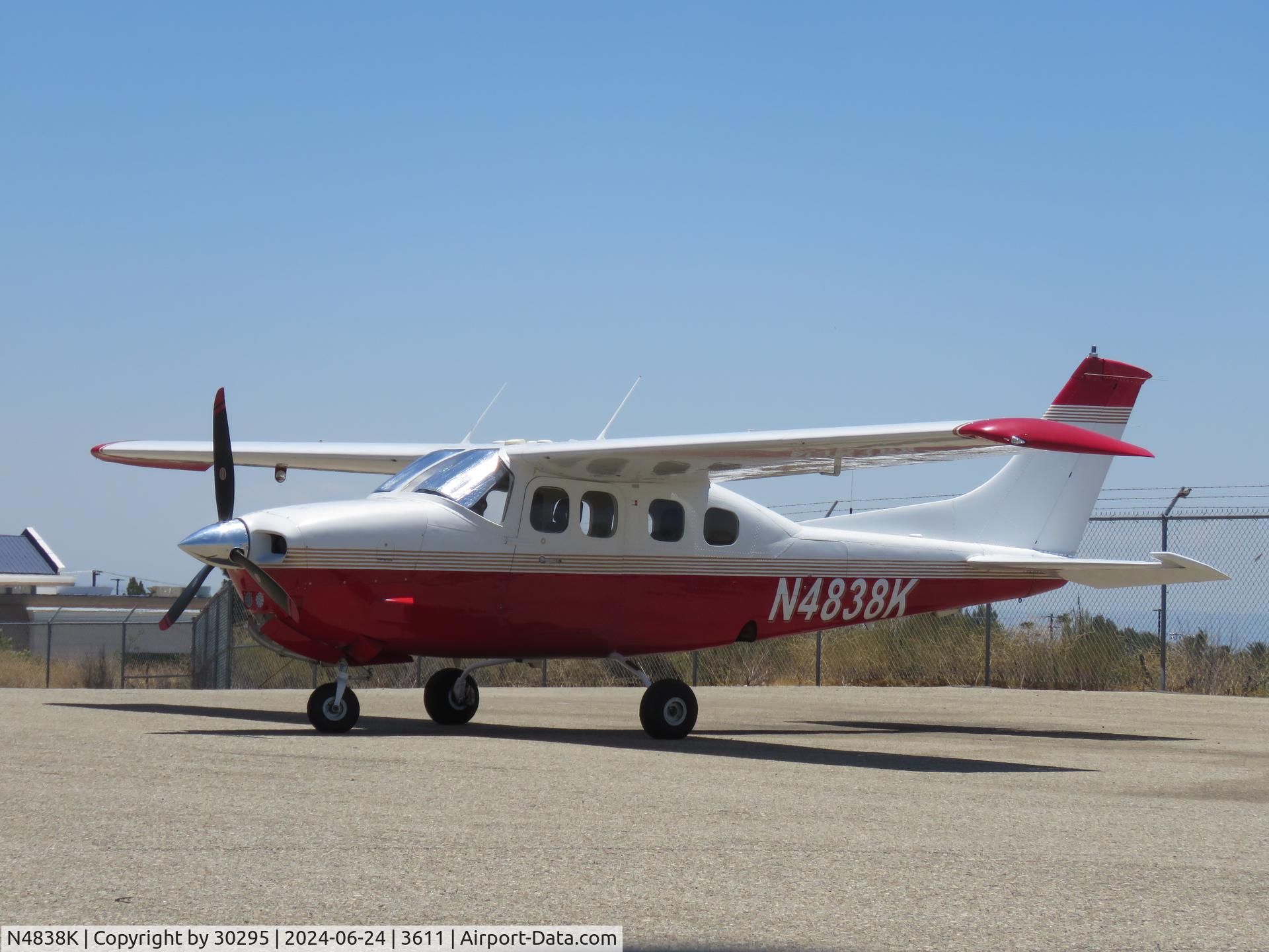 N4838K, 1979 Cessna P210N Pressurised Centurion C/N P21000341, Parked