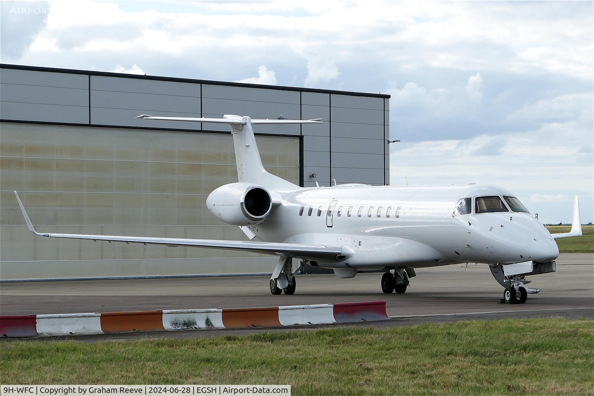 9H-WFC, 2007 Embraer EMB-135BJ Legacy 600 C/N 14500988, Parked at Norwich.