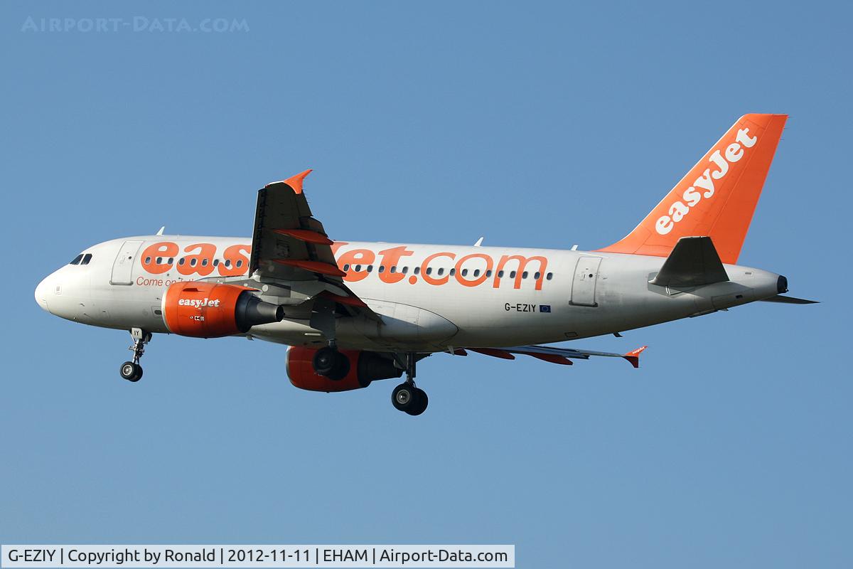 G-EZIY, 2005 Airbus A319-111 C/N 2636, at eham