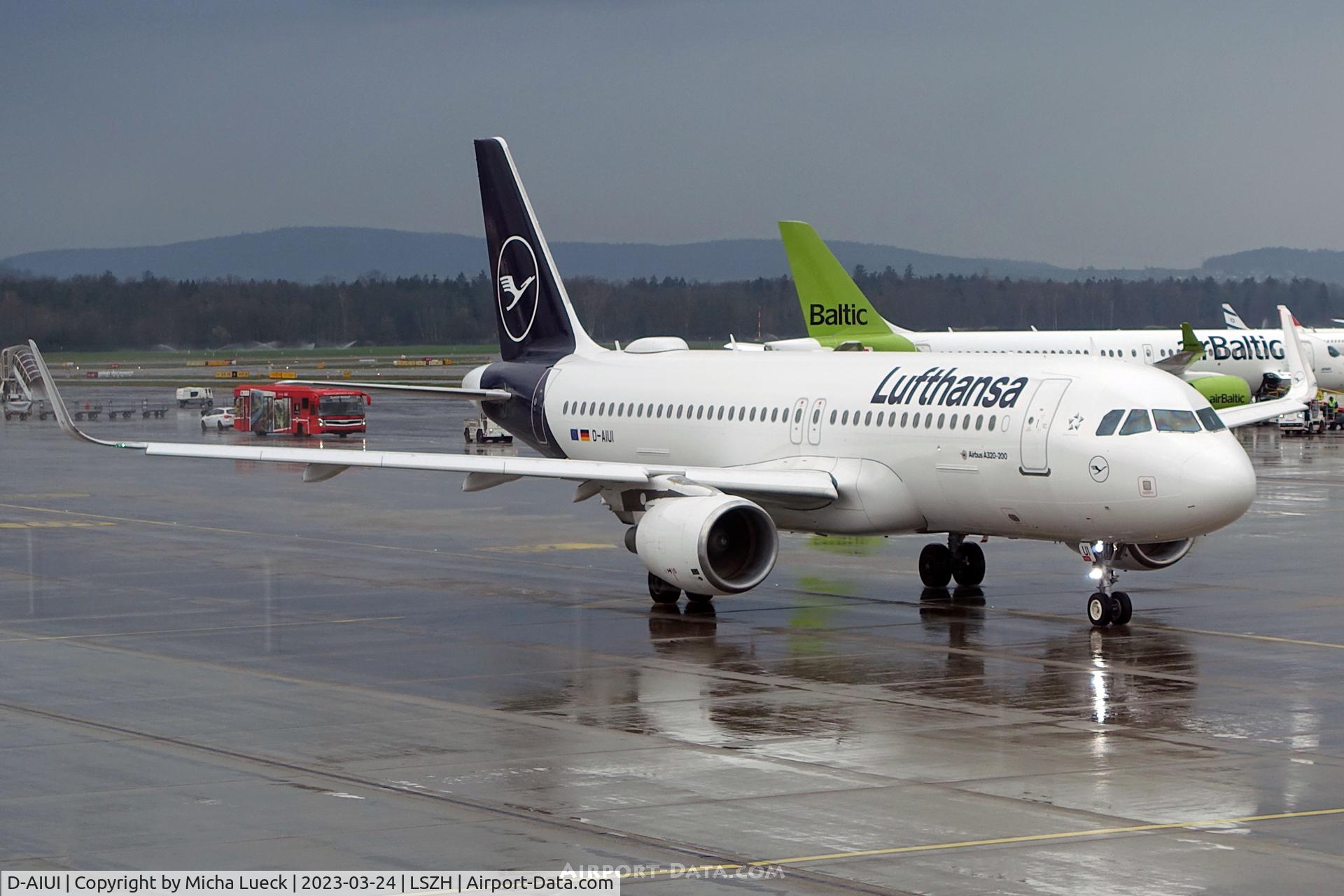 D-AIUI, 2014 Airbus A320-214 C/N 6265, At Zurich Kloten