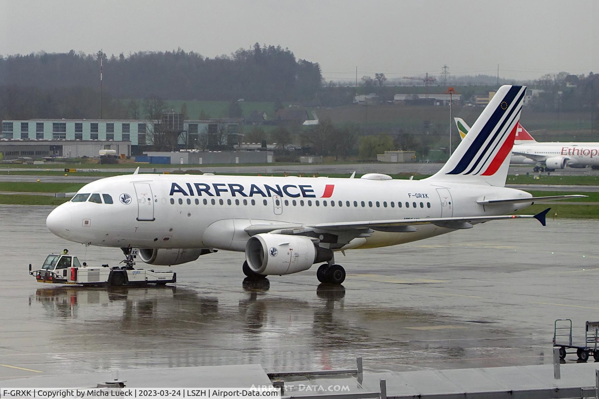 F-GRXK, 2006 Airbus A319-115LR C/N 2716, At Zurich Kloten