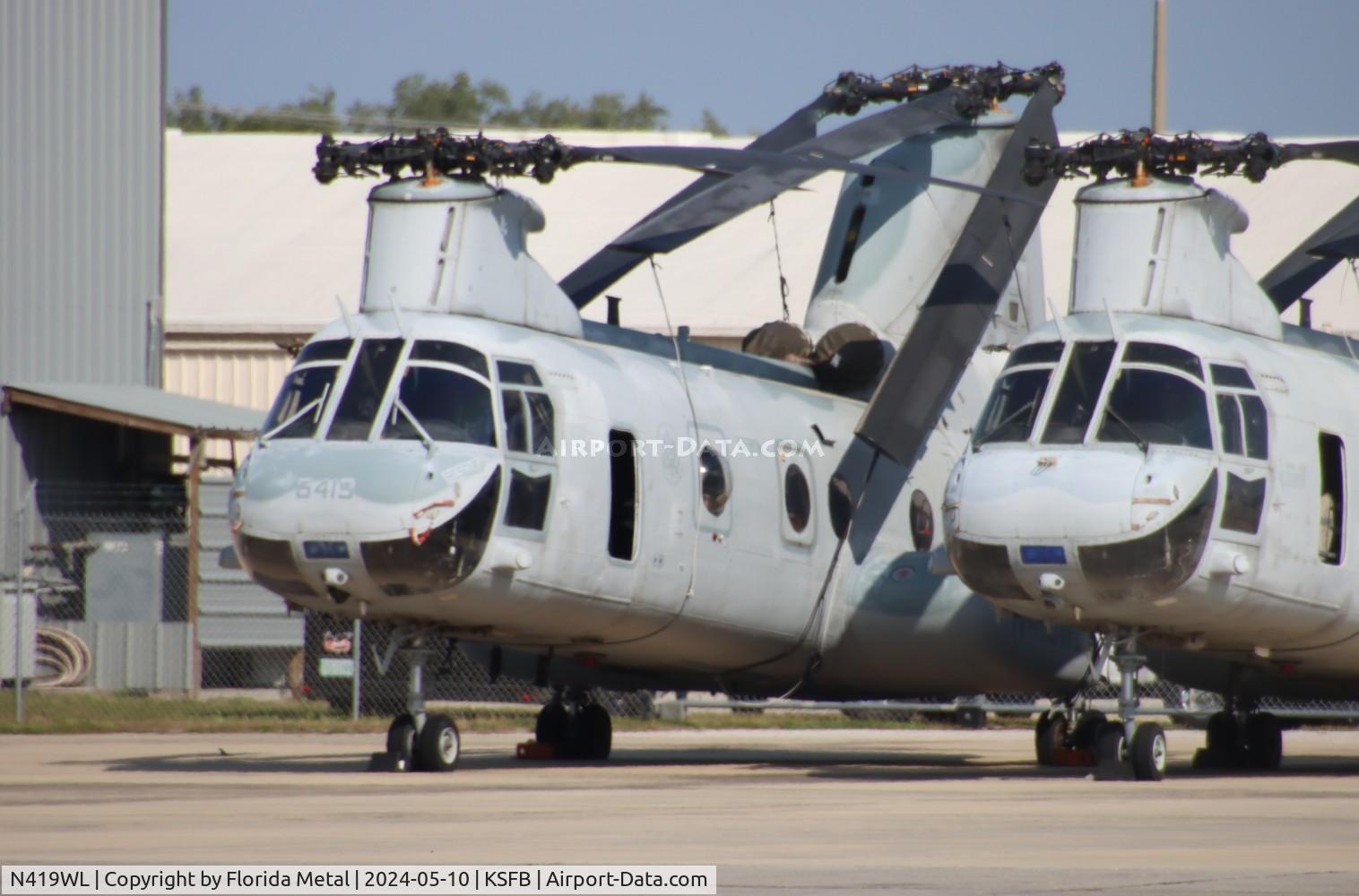 N419WL, Boeing Vertol CH-46F Sea Knight C/N 2489, CH-46 zx