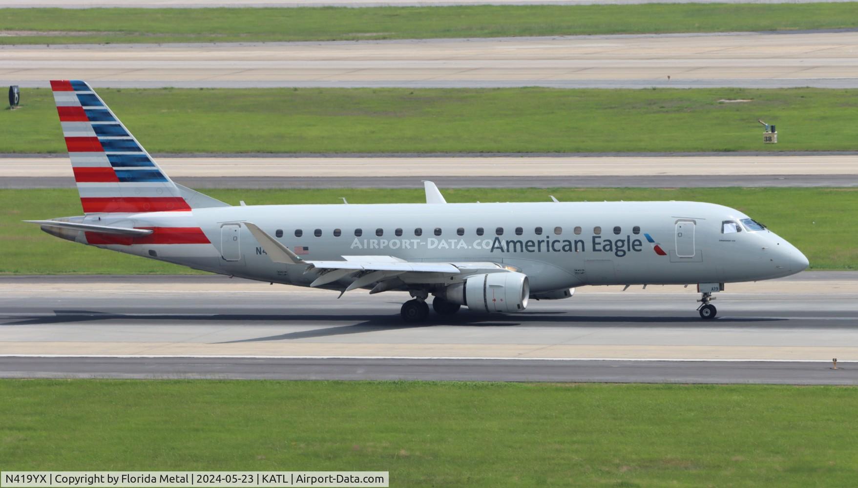 N419YX, 2013 Embraer 175LR (ERJ-170-200LR) C/N 17000384, RPA/ENY E175 zx DCA-ATL