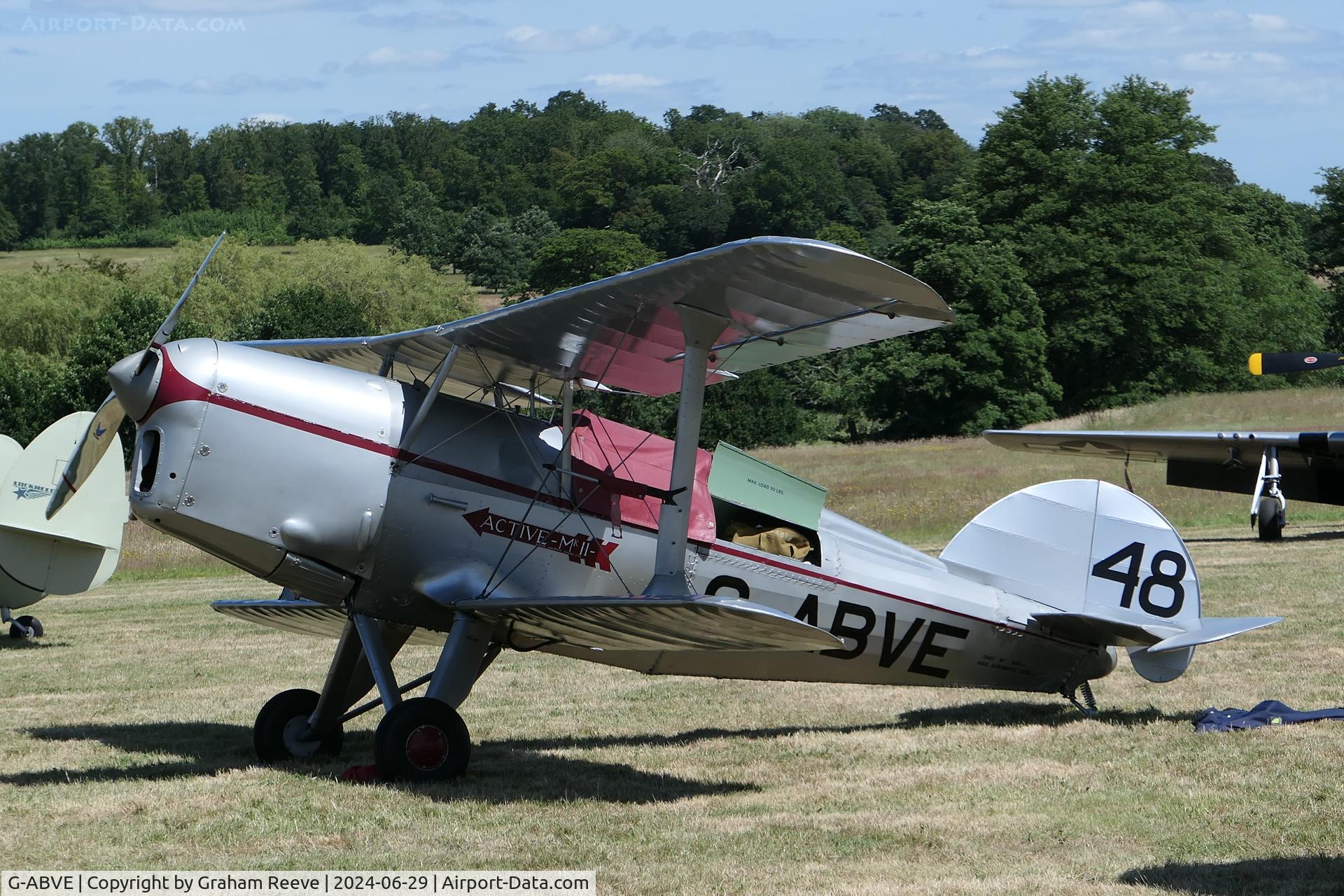 G-ABVE, 1932 Arrow Active 2 C/N 2, Parked at Hevenigham Hall.