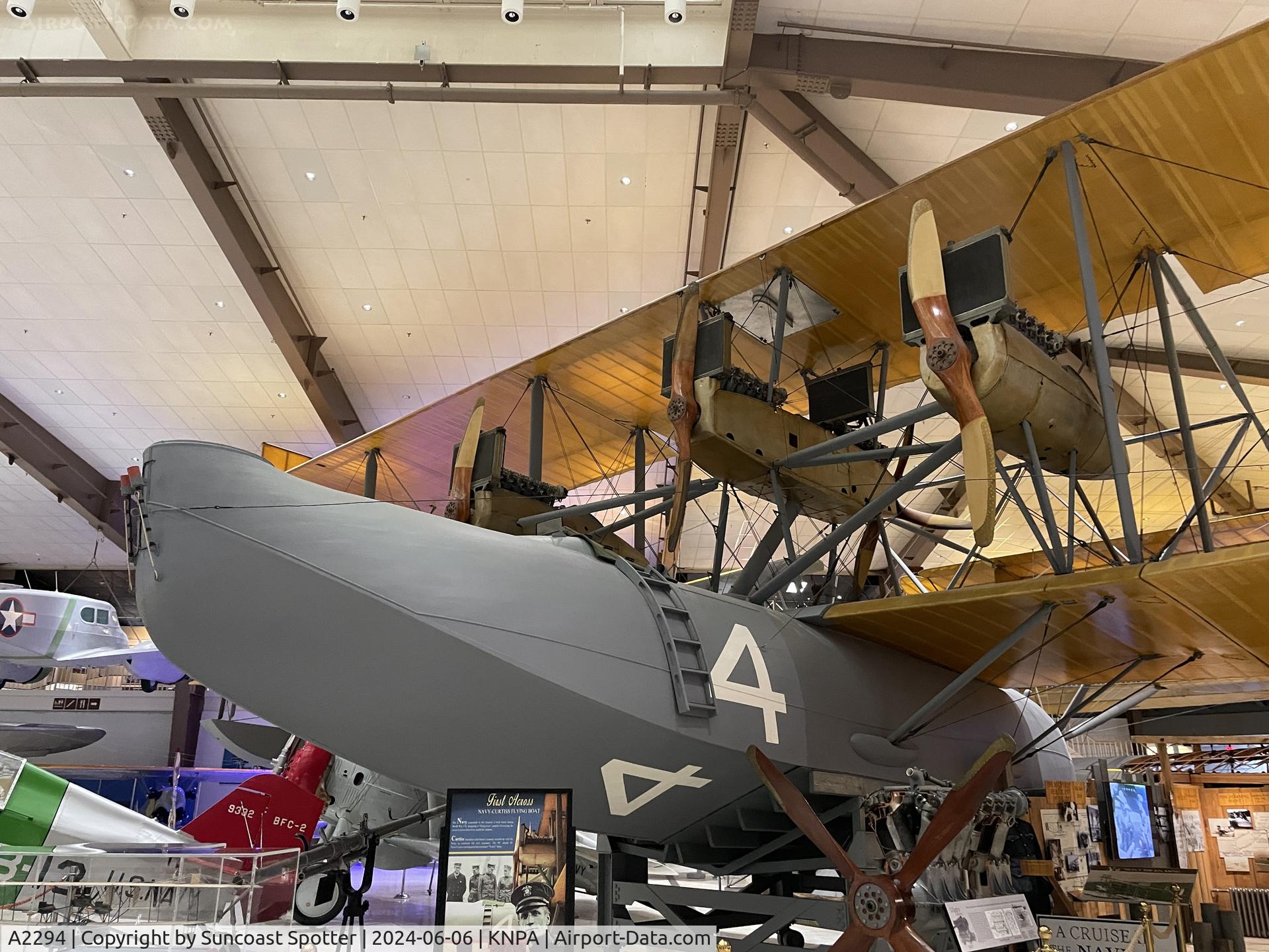 A2294, 1919 Curtiss NC.4 C/N Not found A2294, An Curtiss Flying Boat on display at the National Naval Aviation Museum