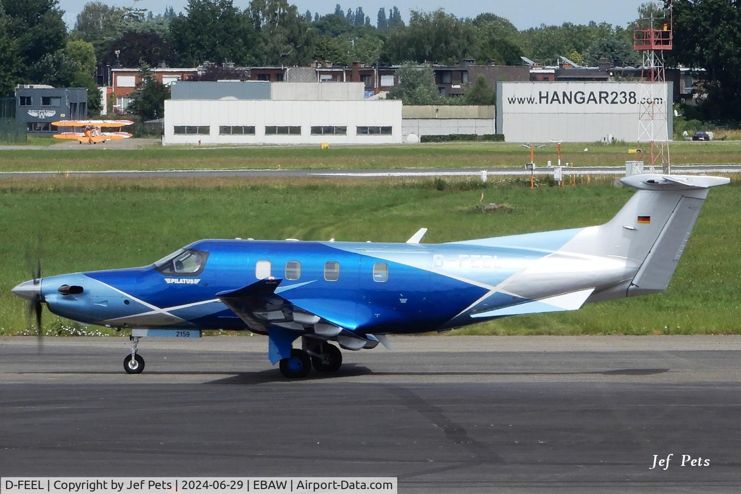 D-FEEL, 2022 Pilatus PC-12/47E NGX C/N 2159, D-FEEL at Antwerp Airport.