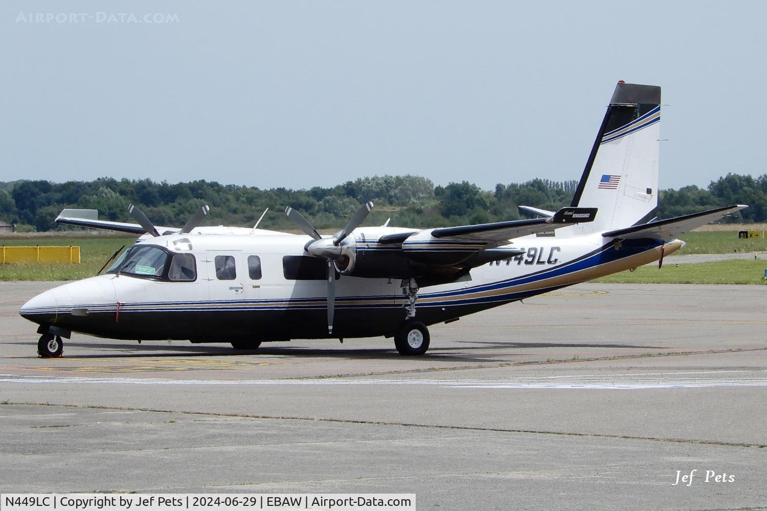 N449LC, Aero Commander 690A Turbo Commander C/N 11187, At Antwerp Airport.