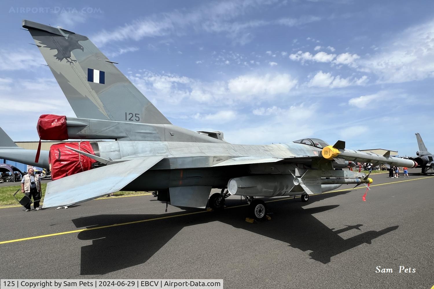 125, 1988 General Dynamics F-16C Fighting Falcon C/N 2Y-16, At Chièvres Air Fest 2024.