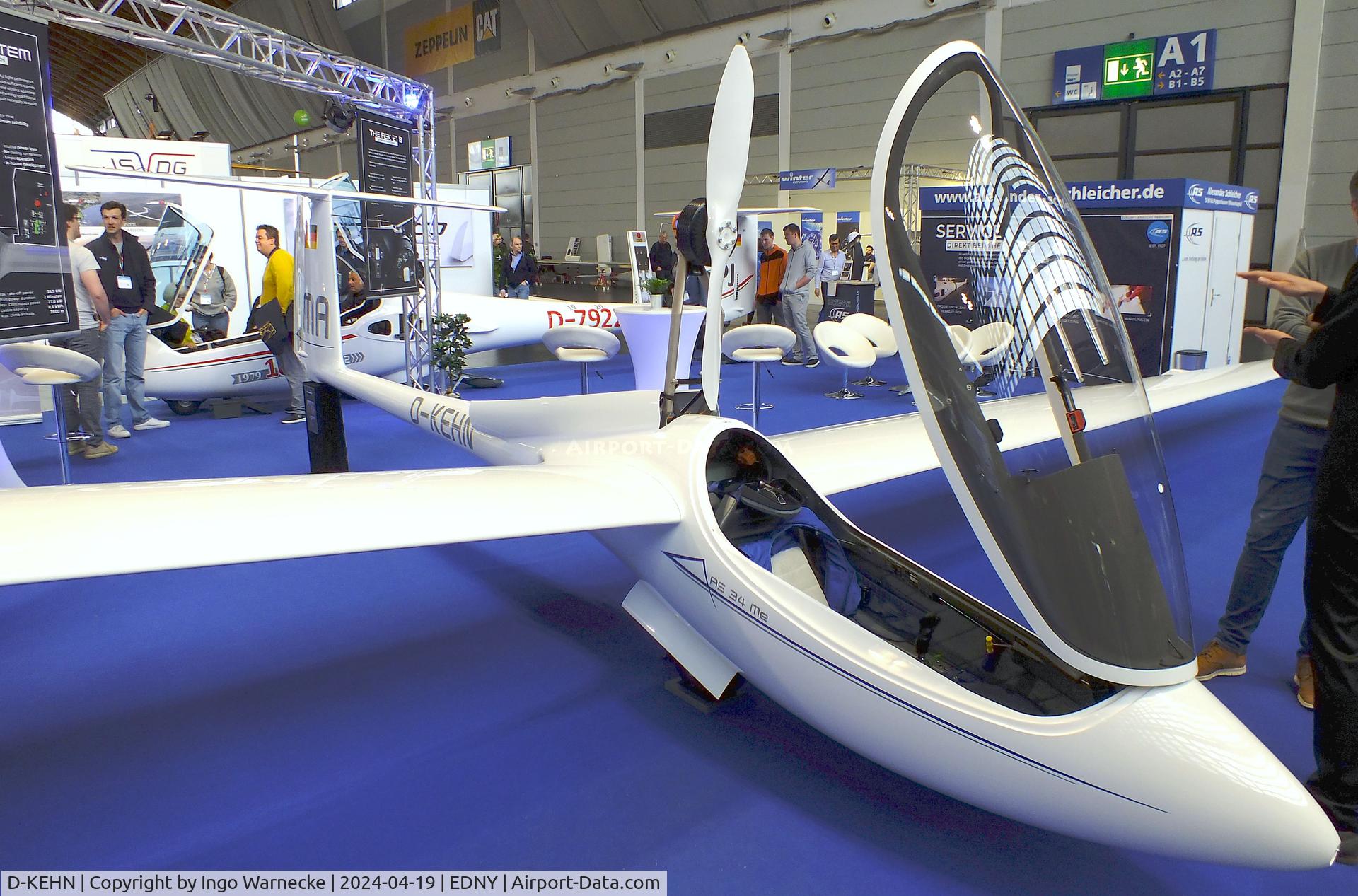 D-KEHN, Schleicher AS-34 Me C/N not found_D-KEHN, Schleicher AS-34 Me with electric motor at AERO 2024, Friedrichshafen