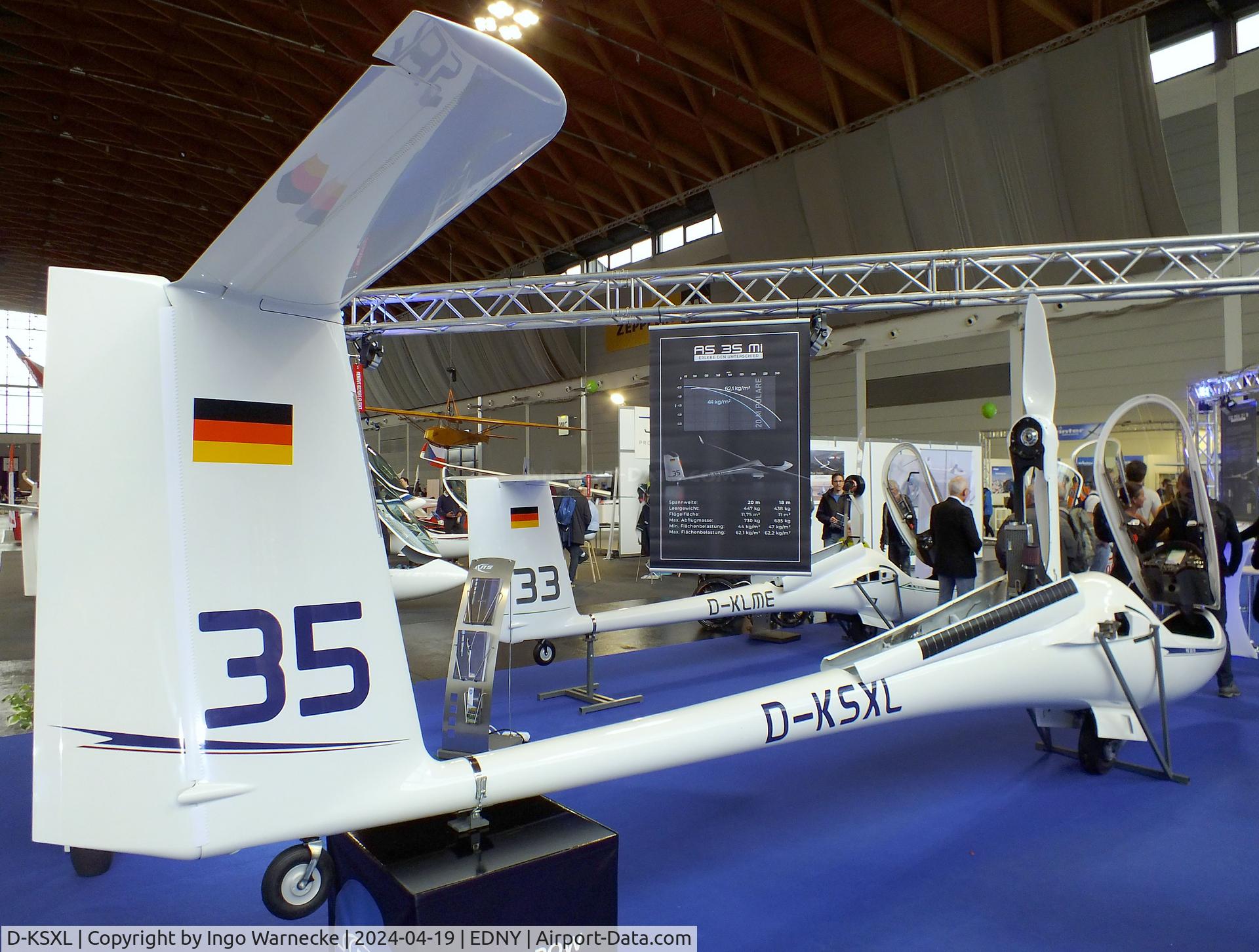 D-KSXL, 2024 Schleicher AS-35 Mi C/N not found_D-KSXL, Schleicher AS-35 Mi (wings dismounted) at AERO 2024, Friedrichshafen