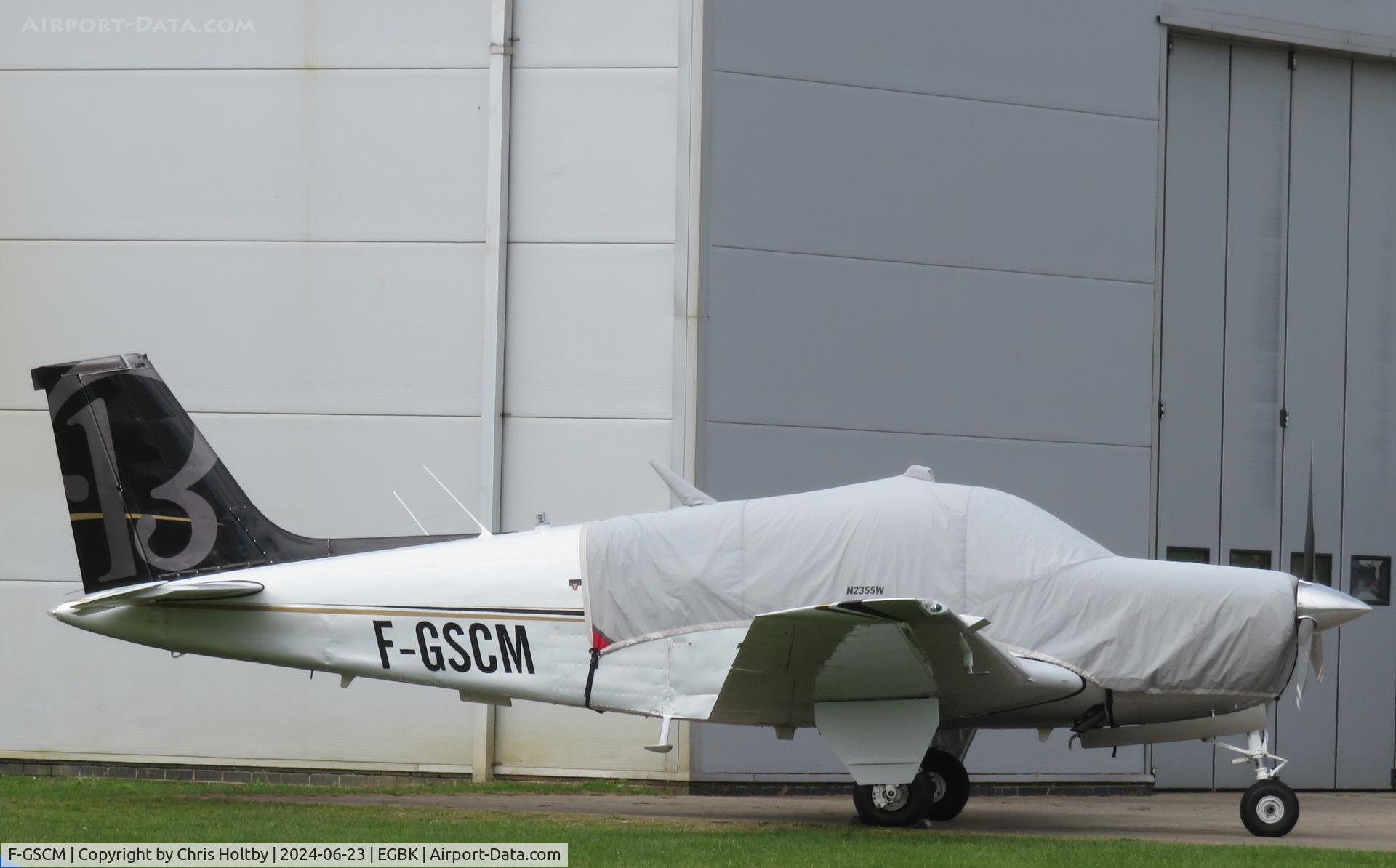 F-GSCM, 1978 Beech F33C Bonanza C/N CJ-136, Parked outside the hangar at Sywell