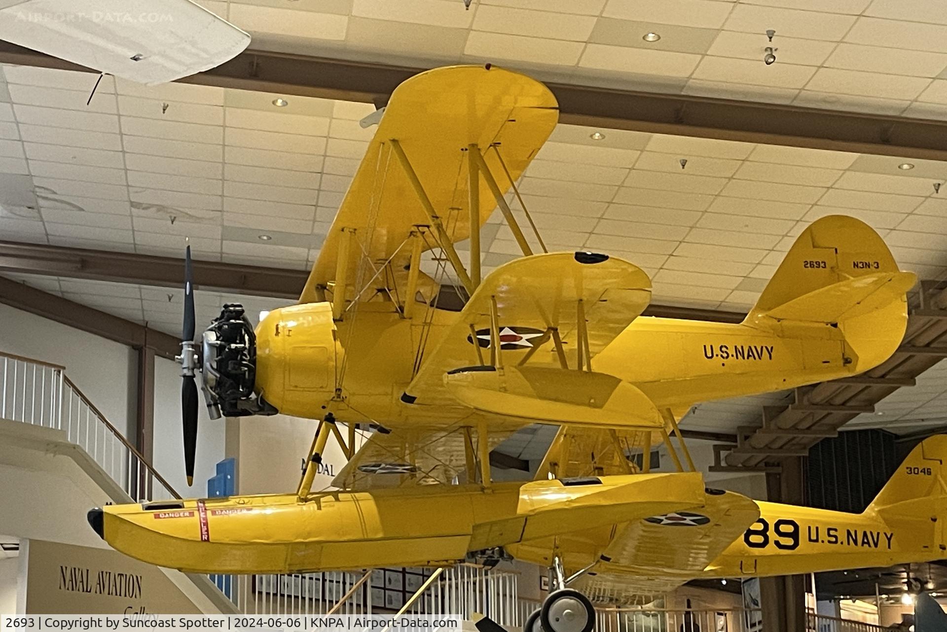 2693, Naval Aircraft Factory N3N-3 C/N Not found 2693, A US Navy N3N sits on display at the National Naval Aviation Museum
