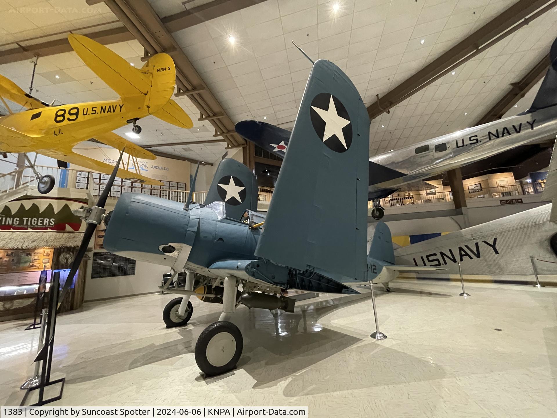 1383, 1938 Vought SB2U-1 Vindicator C/N Not found 1383, A US Navy SB2U Vindicator from USS Wolverine sits on display at the National Naval Aviation Museum