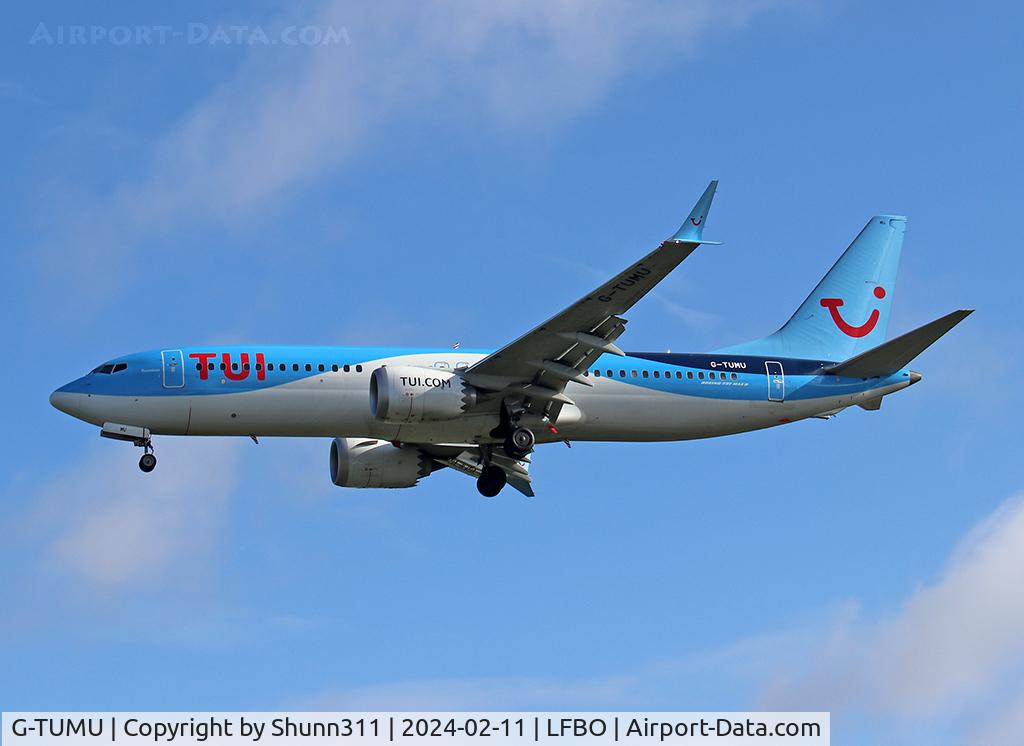 G-TUMU, 2021 Boeing 737-8 MAX C/N 44651, Landing rwy 32L