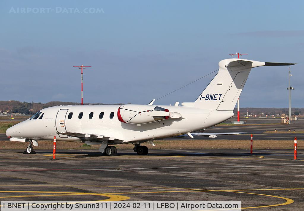 I-BNET, 1998 Cessna 650 Citation VII C/N 650-7085, Parked at the General Aviation area...