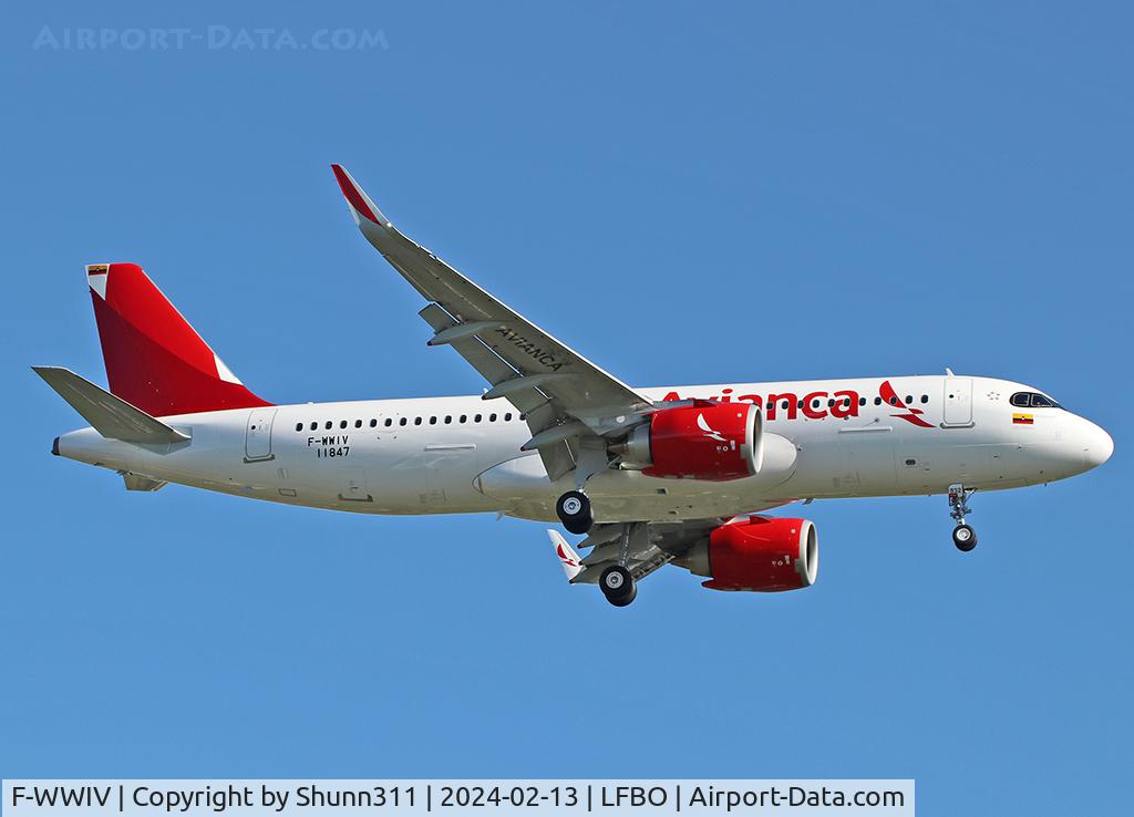 F-WWIV, 2024 Airbus A3202-251N C/N 11847, C/n 11847 - To be N932AV