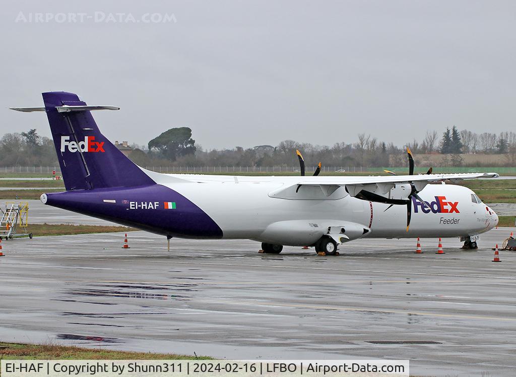 EI-HAF, 2023 ATR 72-212A C/N 1760, Parked at the Cargo apron...