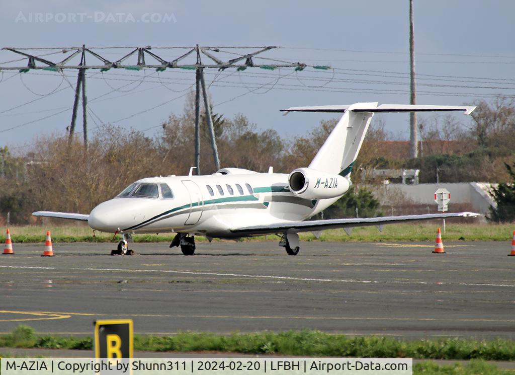 M-AZIA, 2010 Cessna 525C CitationJet CJ4 C/N 525C-0009, Parked at the General Aviation area...