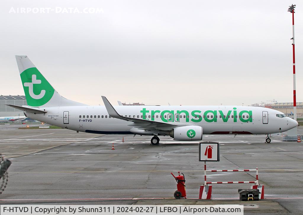 F-HTVD, 2017 Boeing 737-8K2 C/N 62154, Parked at the General Aviation area...