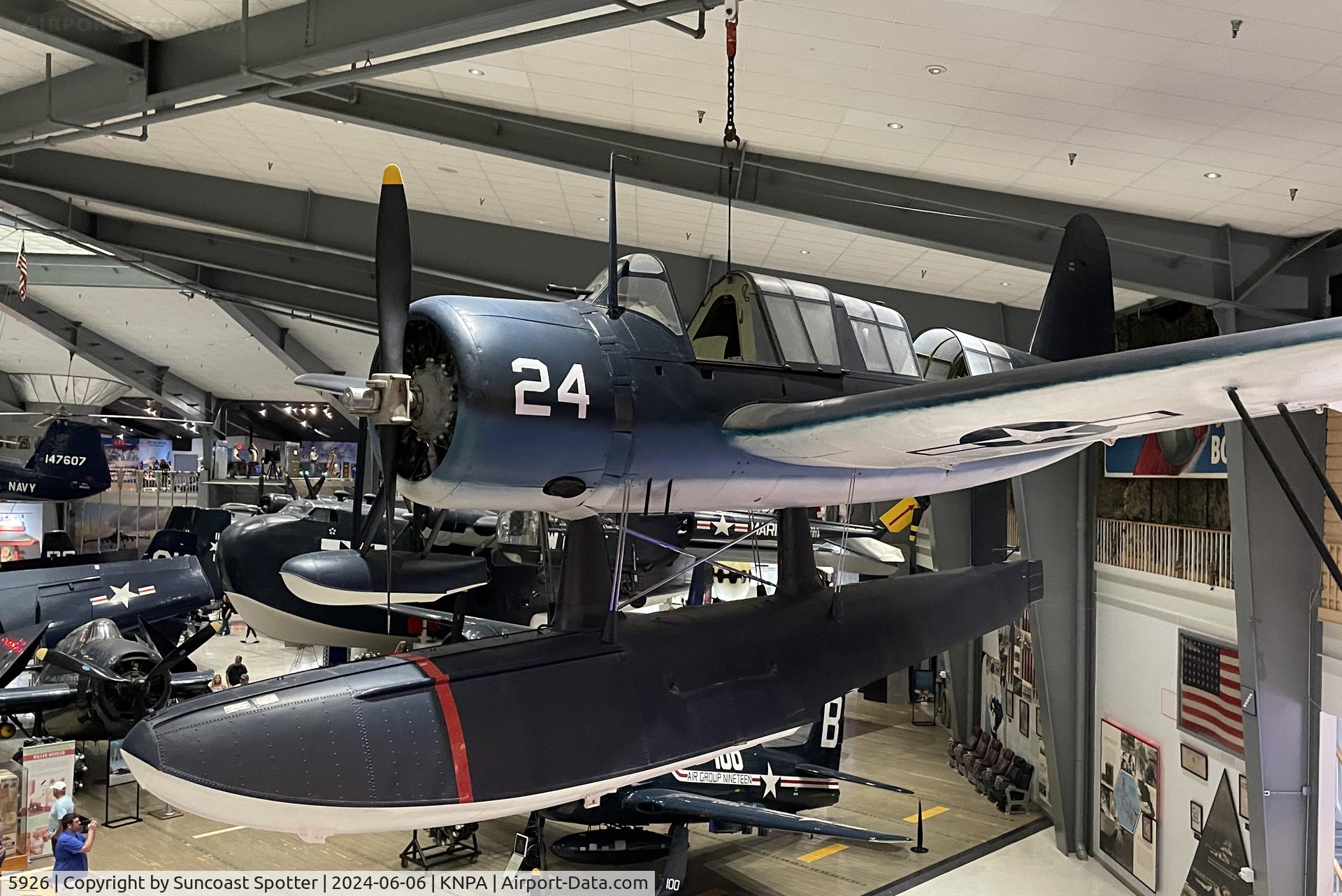 5926, 1942 Vought OS2U-3 Kingfisher C/N A-752, A US Navy OS2U Kingfisher sits on display at the National Naval Aviation Museum