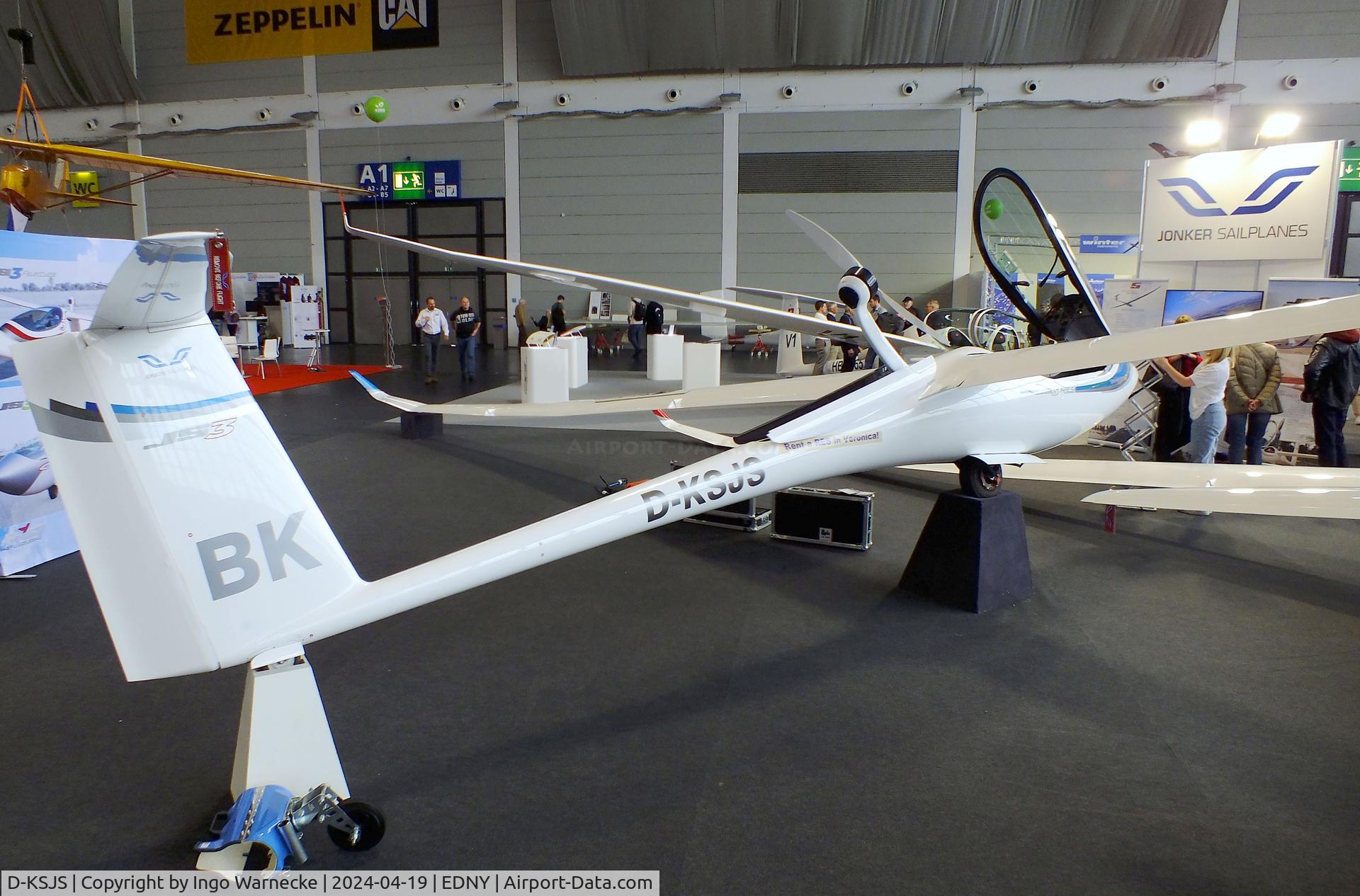 D-KSJS, Jonker JS-3-18 Rapture RES C/N not found_D-KSJS, Jonker JS-3-18 Rapture RES with electric motor at AERO 2024, Friedrichshafen