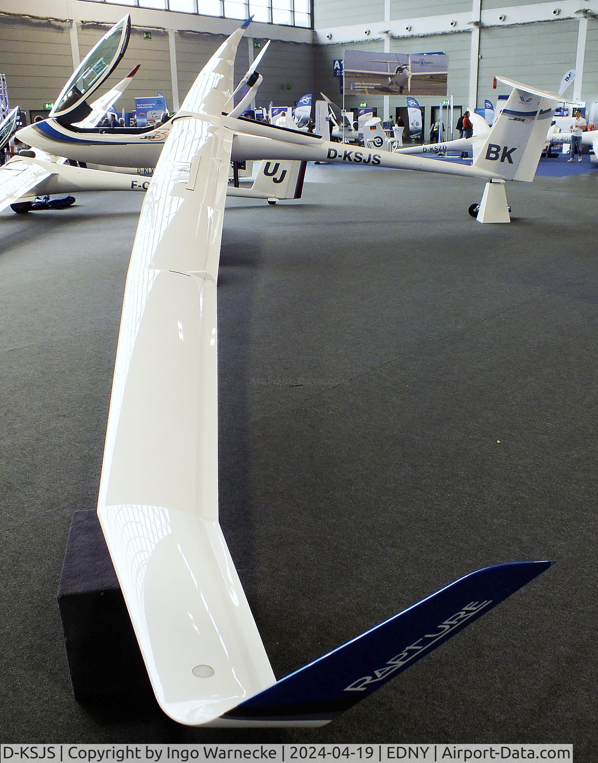 D-KSJS, Jonker JS-3-18 Rapture RES C/N not found_D-KSJS, Jonker JS-3-18 Rapture RES with electric motor at AERO 2024, Friedrichshafen