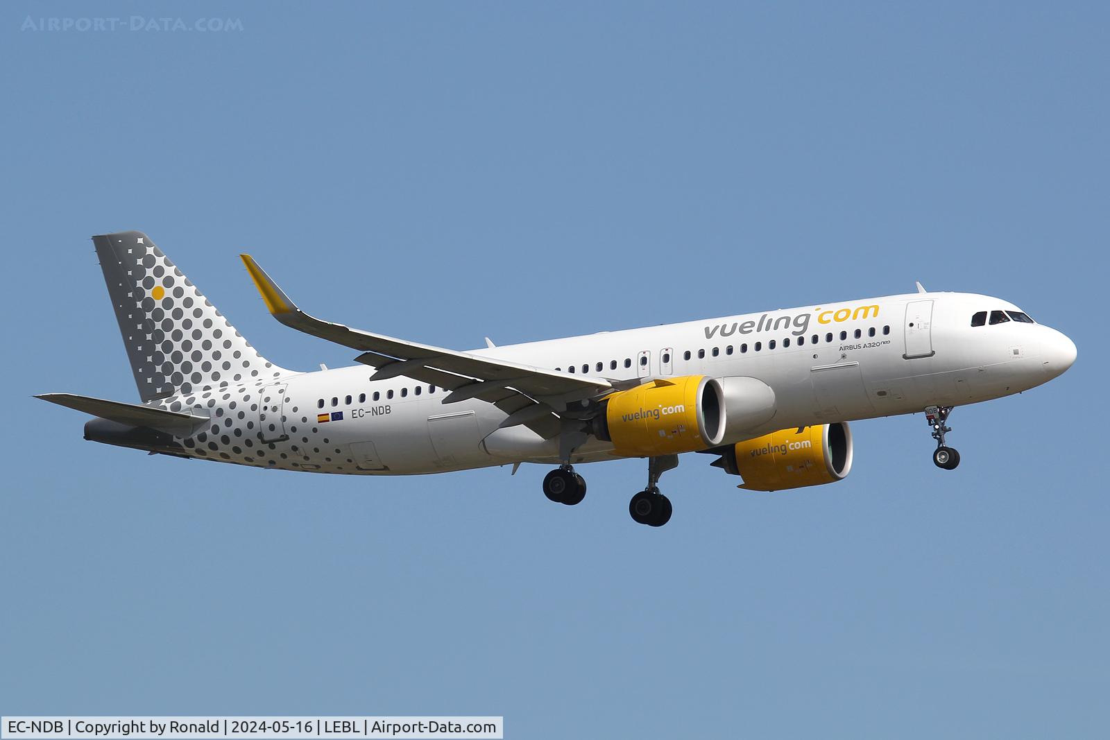 EC-NDB, 2019 Airbus A320-271N C/N 8927, at bcn