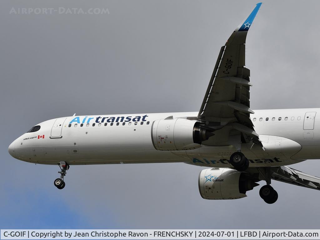 C-GOIF, 2019 Airbus A321-271NX C/N 8876, Montreal (YUL)	Bordeaux (BOD)	TS516