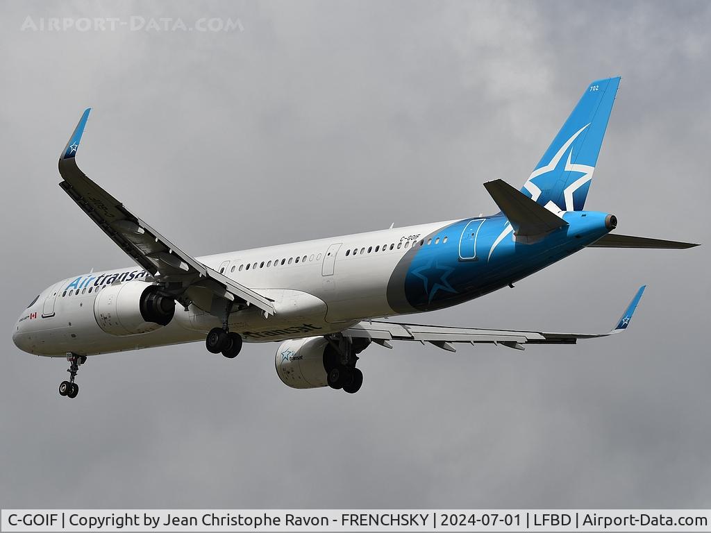 C-GOIF, 2019 Airbus A321-271NX C/N 8876, Montreal (YUL)	Bordeaux (BOD)	TS516