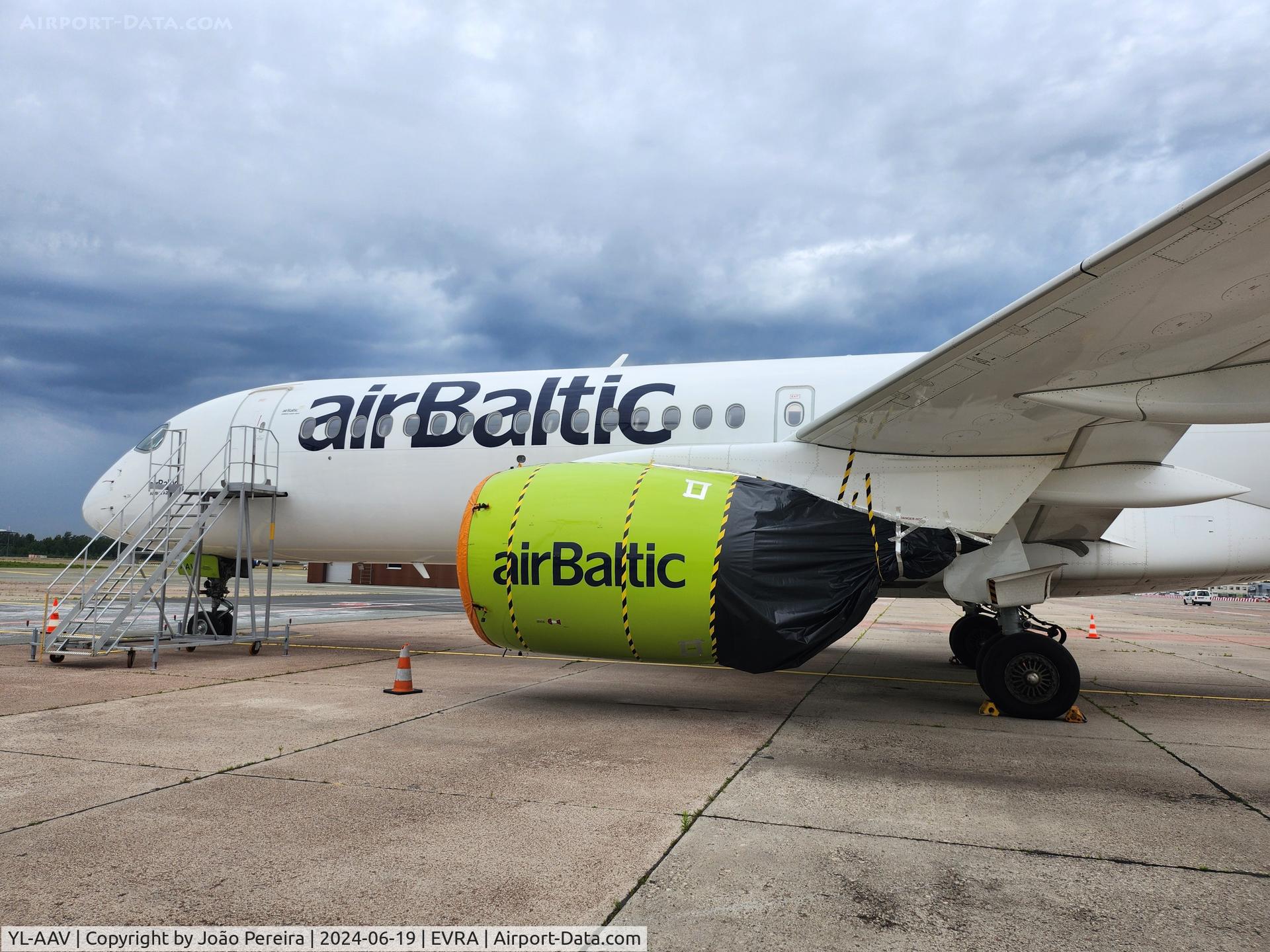 YL-AAV, 2019 Airbus A220-300 C/N 55071, airBaltic A223 at RIX