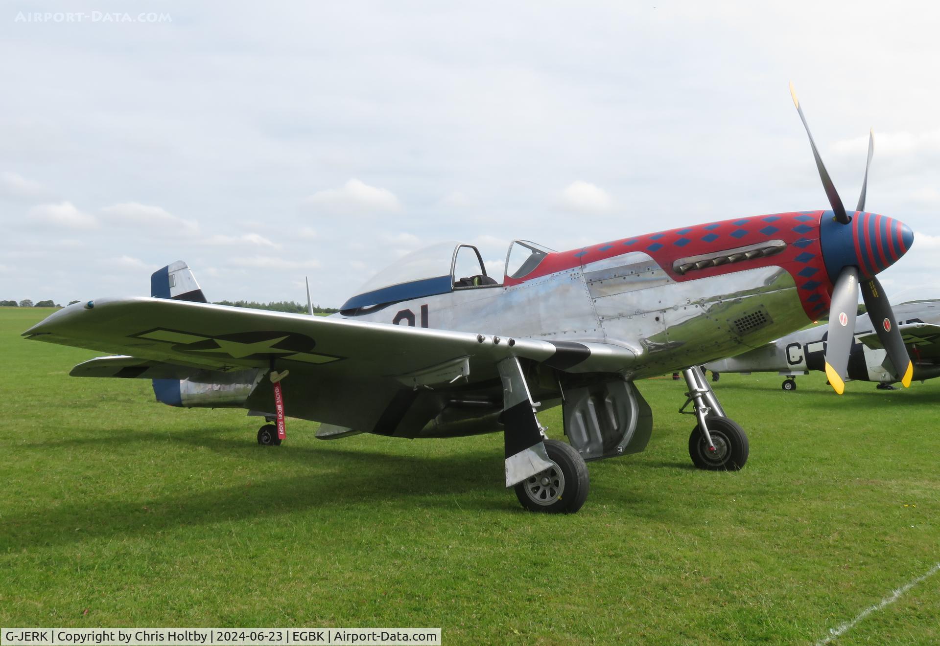 G-JERK, 1948 Commonwealth Aircraft Corporation CA-18 MK 21 (Mustang P-51D) C/N 1435, On the flight line at Sywell Airshow 2024